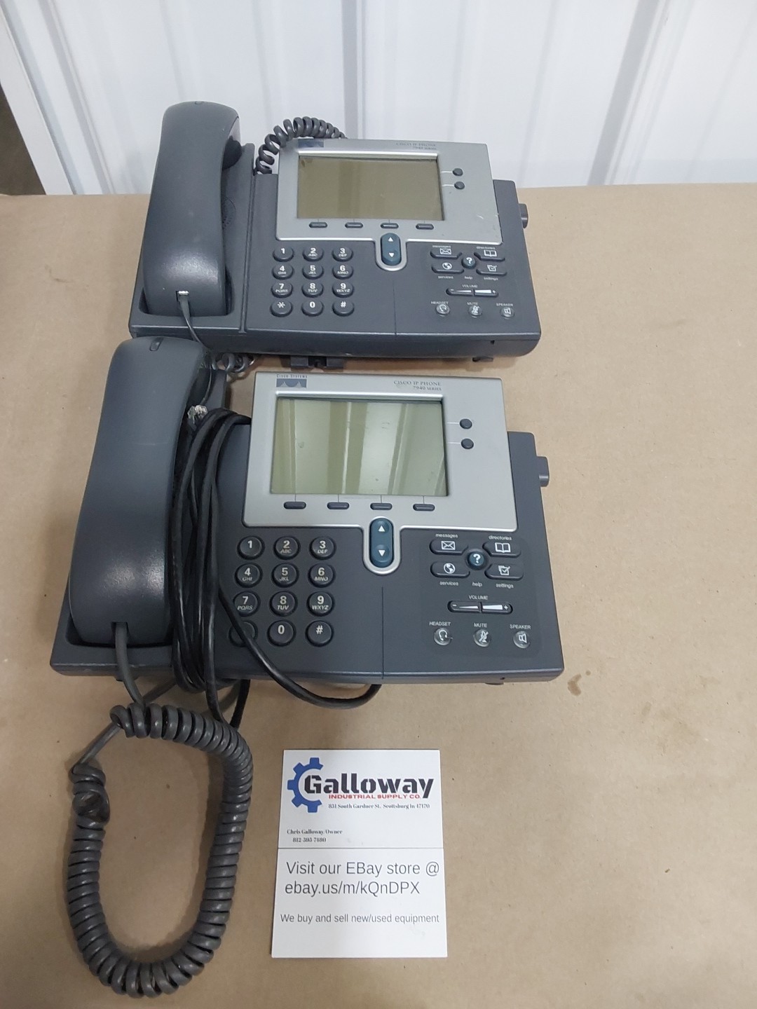 2pcs Cisco 7900 Series CP-7940G IP Business Office Phone VoIP Display POE
