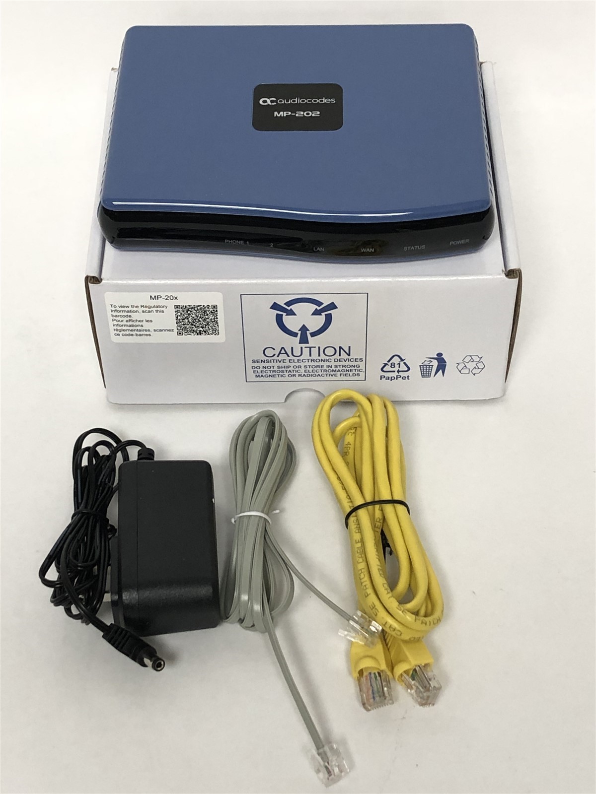 Audio Codes MP202B-2S-SIP MediaPack 202 VoIP Telephone Adapter with 2 FXS Ports