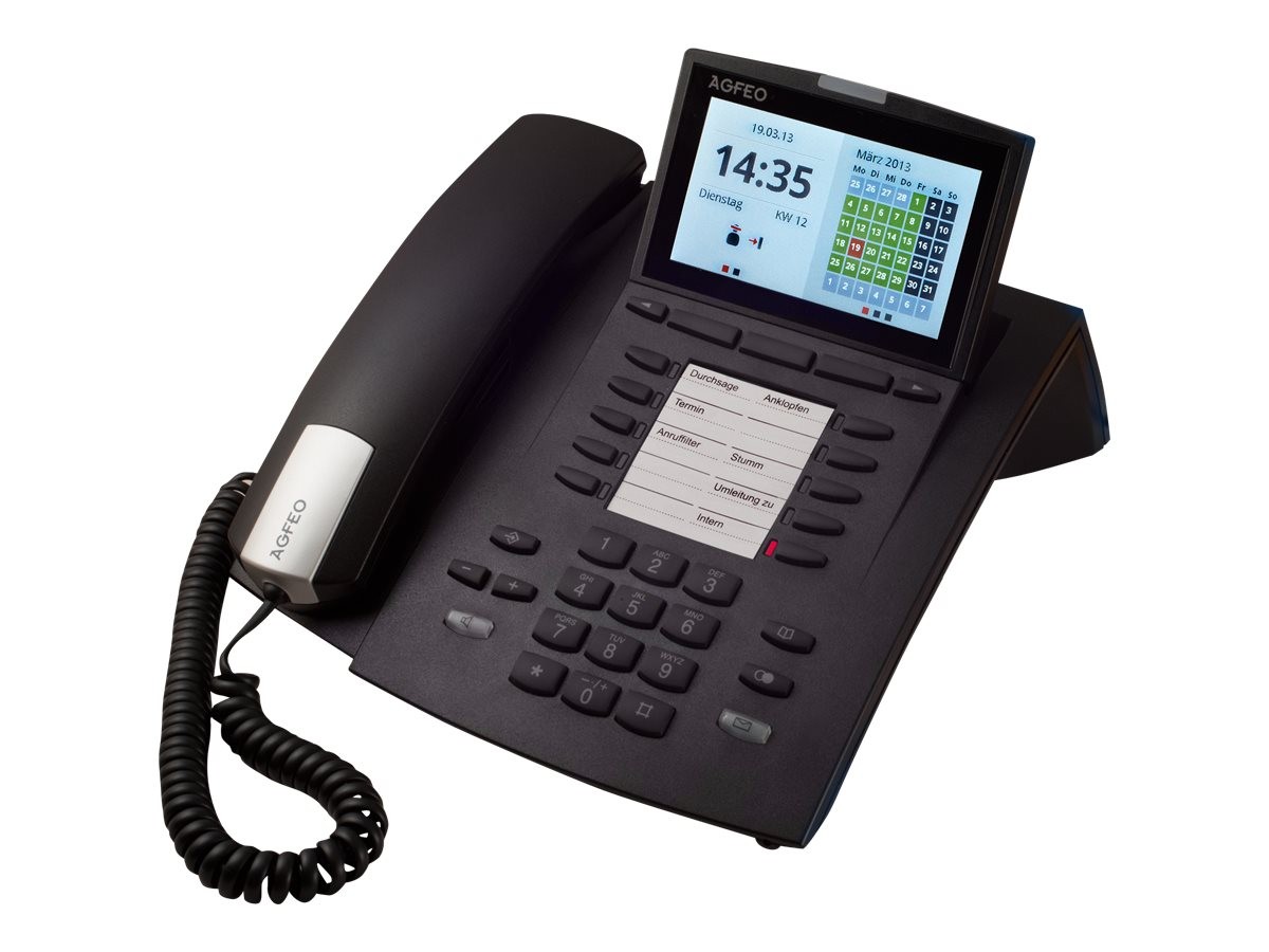 AGFEO ST 45 IP black system phone voip phone voice over ip Isdn 6101322