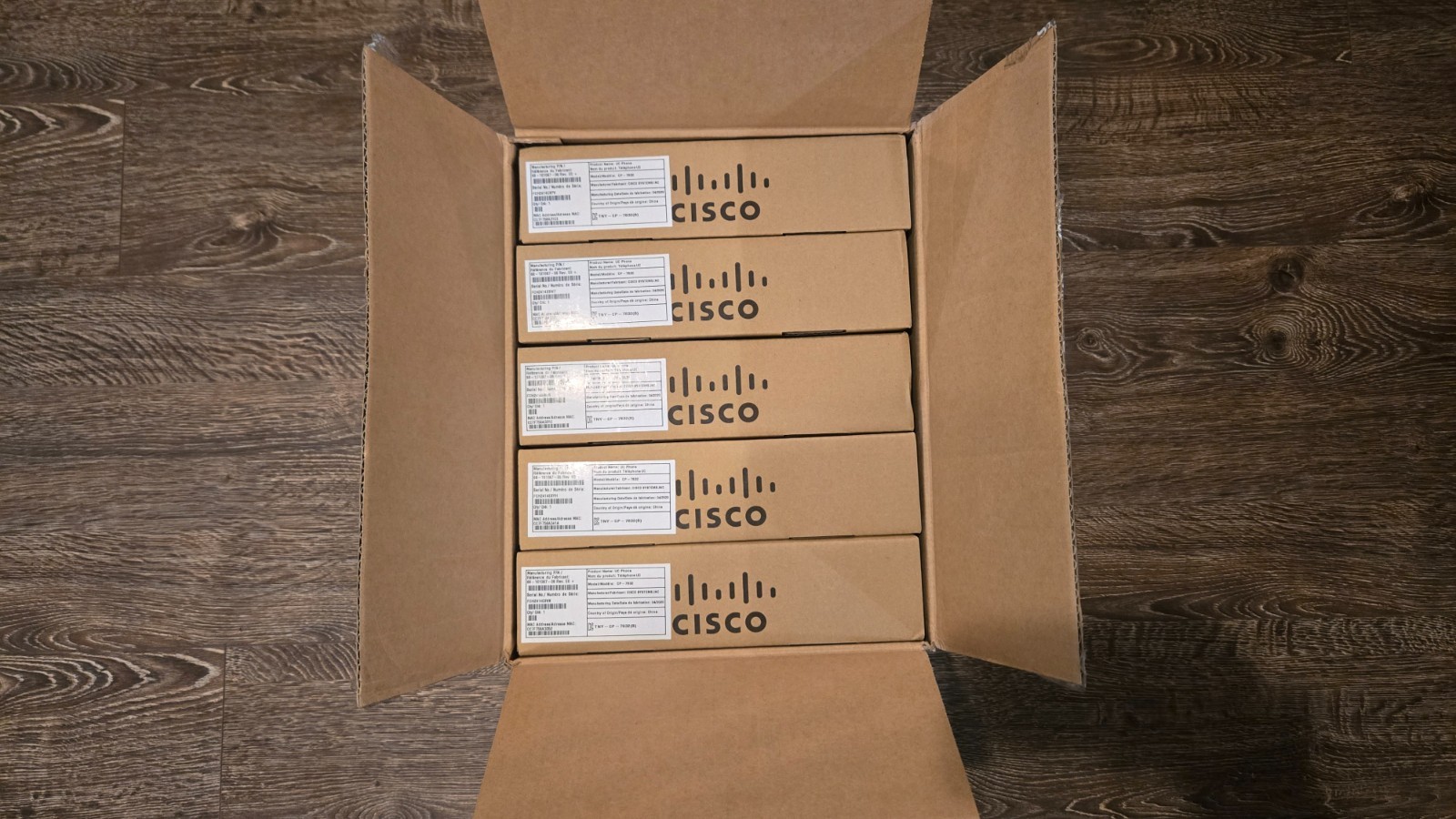LOT OF 5 | Cisco 7832 IP Conference Phone Station – Black – CP-7832-K9