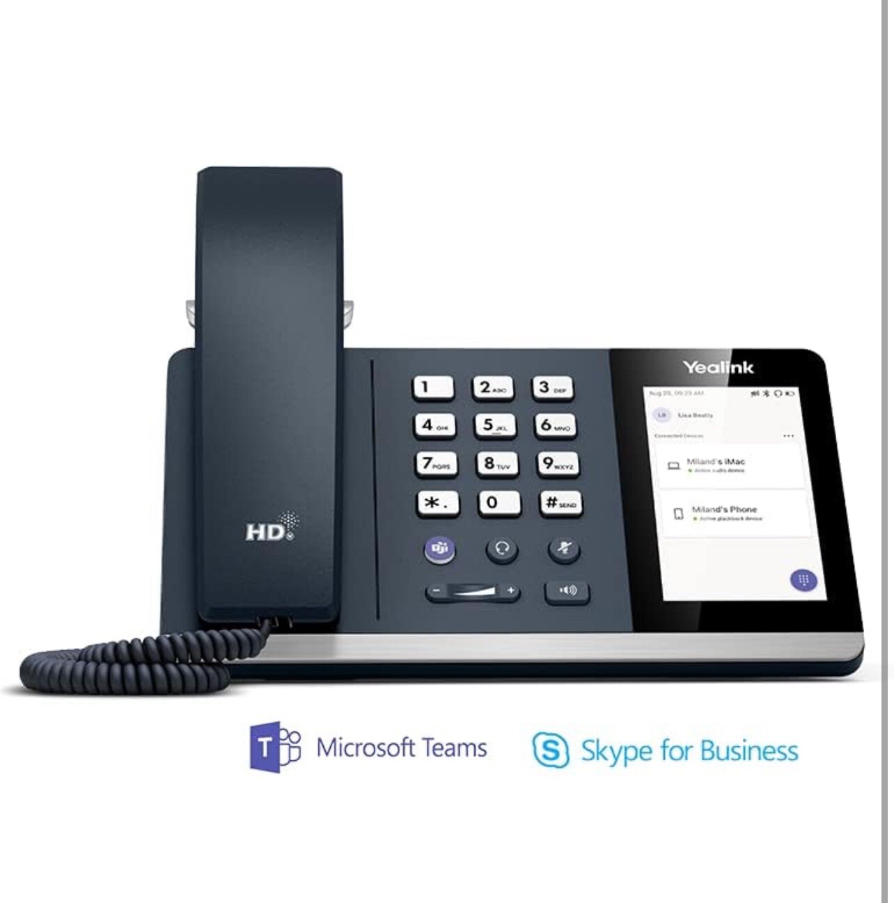 Yealink MP50- Teams IP USB Phone Compatible with Microsoft, Corded