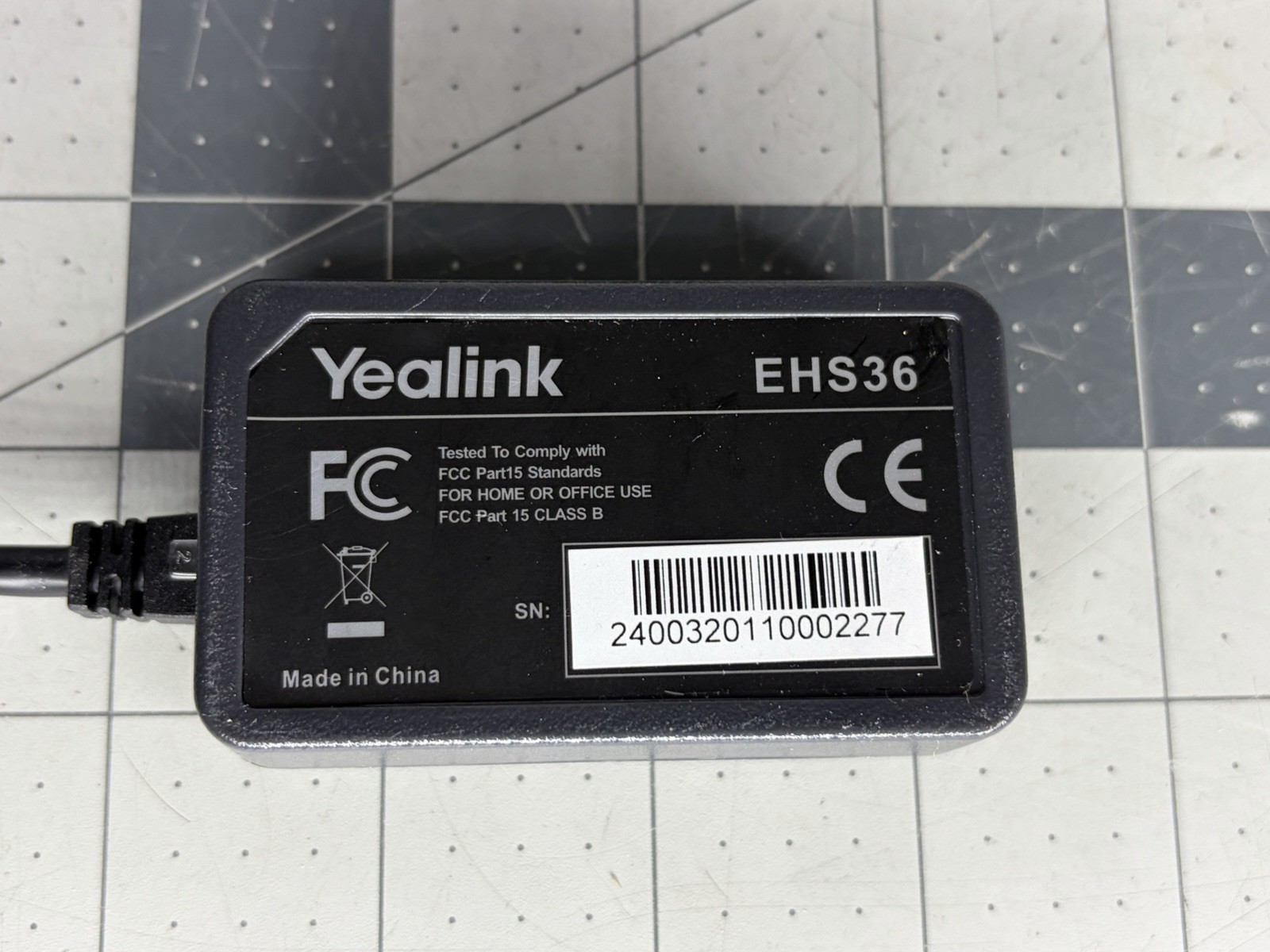 Lot of 4 Wireless Headset Adapter Yealink EHS36 Compatible with IP Phones (G3)