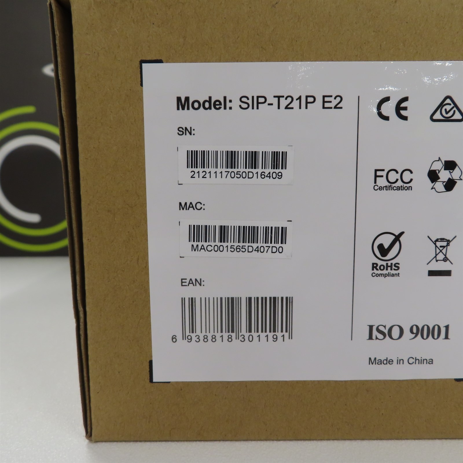 Yealink SIP-T21P-E2 Enterprise IP Phone Sealed OEM Original Dual Line POE