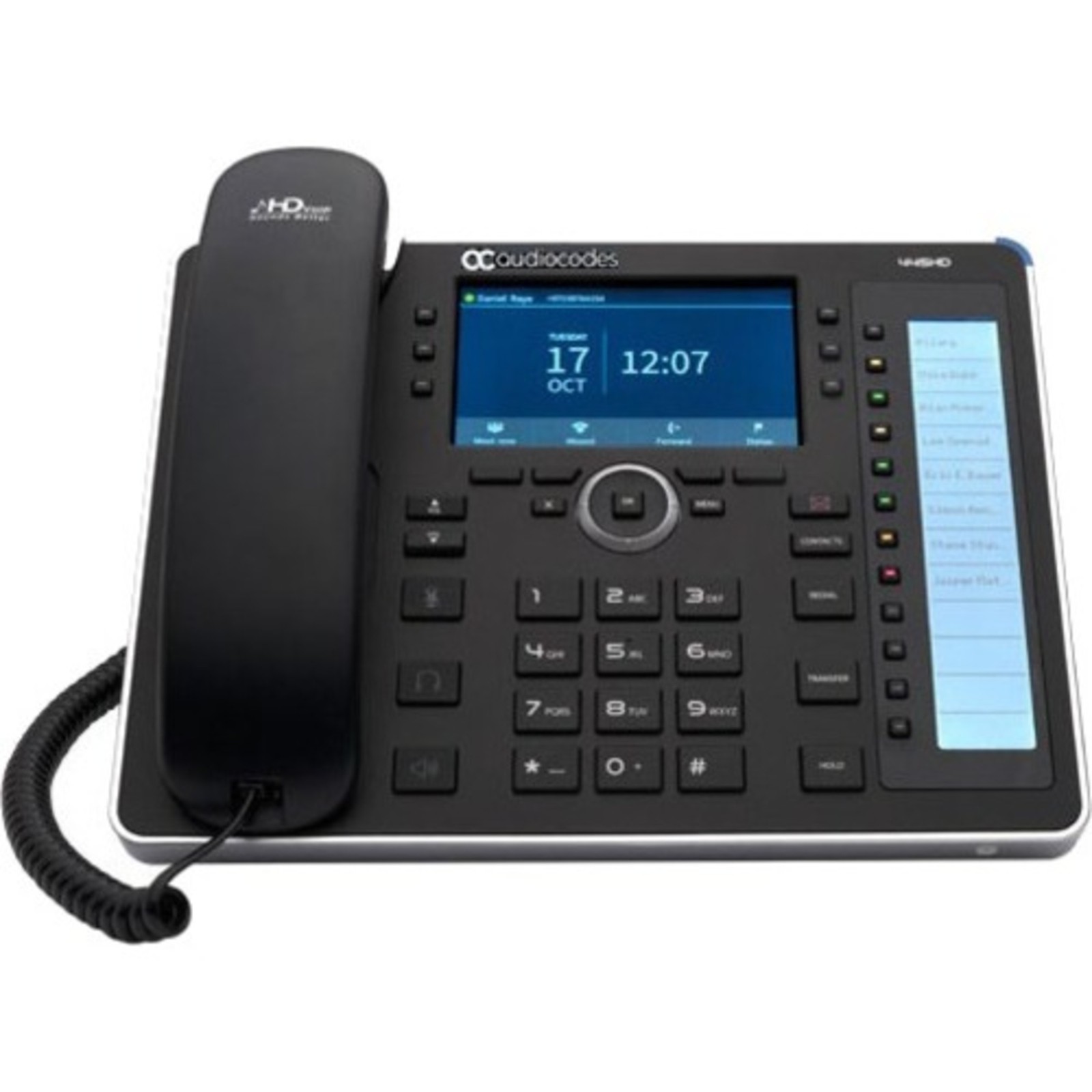 AudioCodes – IP445HDEG – AudioCodes 445HD IP Phone – Corded – Corded – Black –
