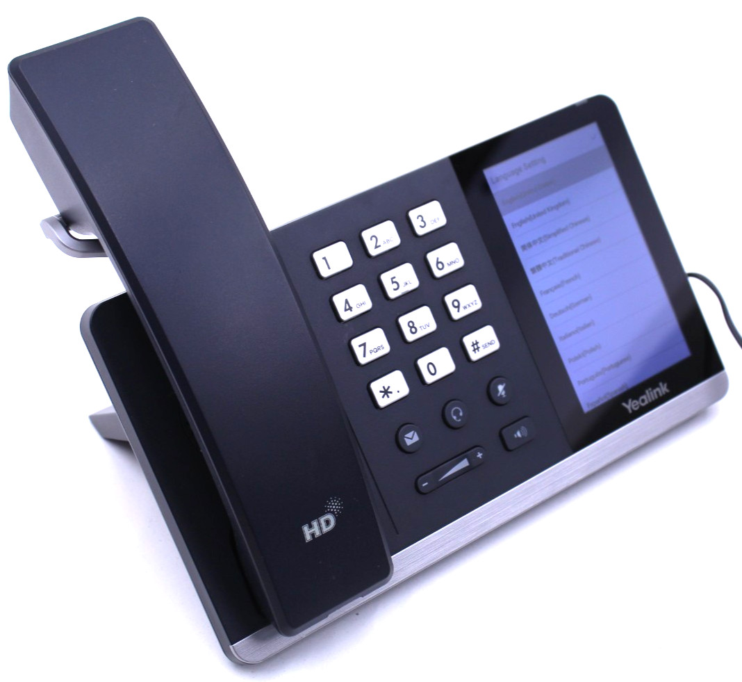 Yealink T55A Touchscreen Smart Business Phone w/ Handset & Stand & Power Adapter