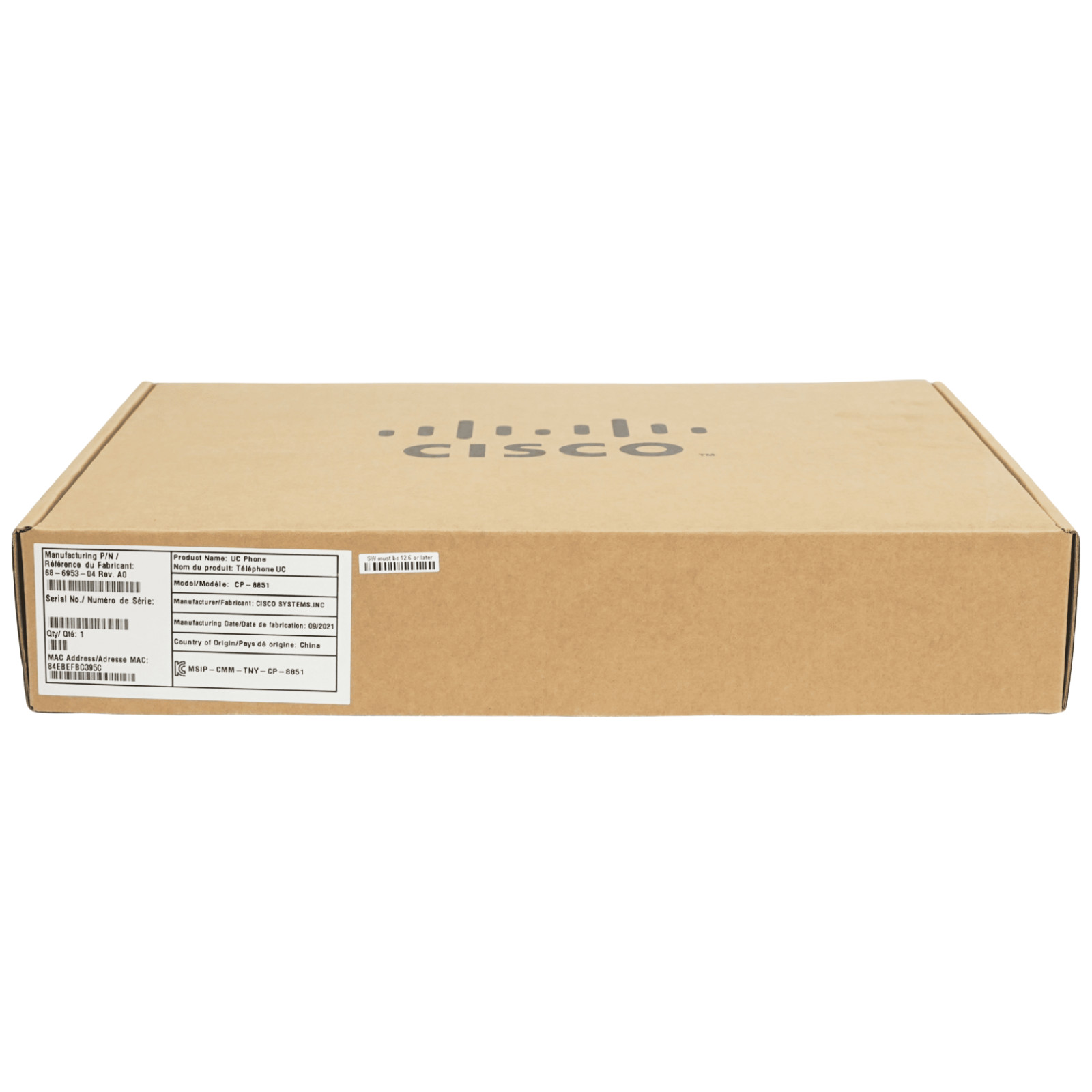 Cisco CP-8851-K9 IP Phone 8851 5-Line Gigabit Color VoIP Bluetooth USB PoE – NEW