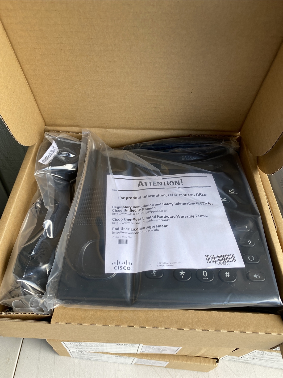 Lot Of 8 Cisco 6921(CP6921CK9) Wired IP Phone – Black No power Supply