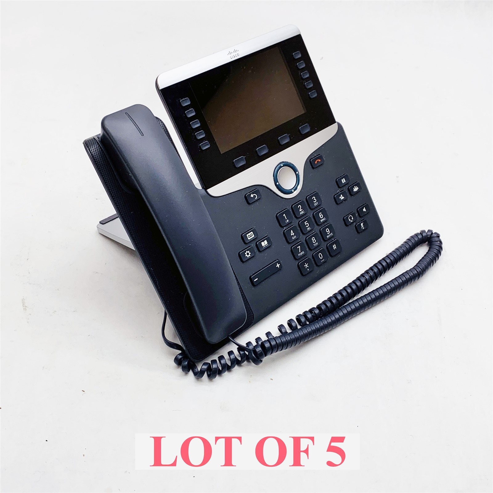 Cisco 8841 VoIP IP Color LCD Display Charcoal Business Phone CP-8841-K9 Lot 5