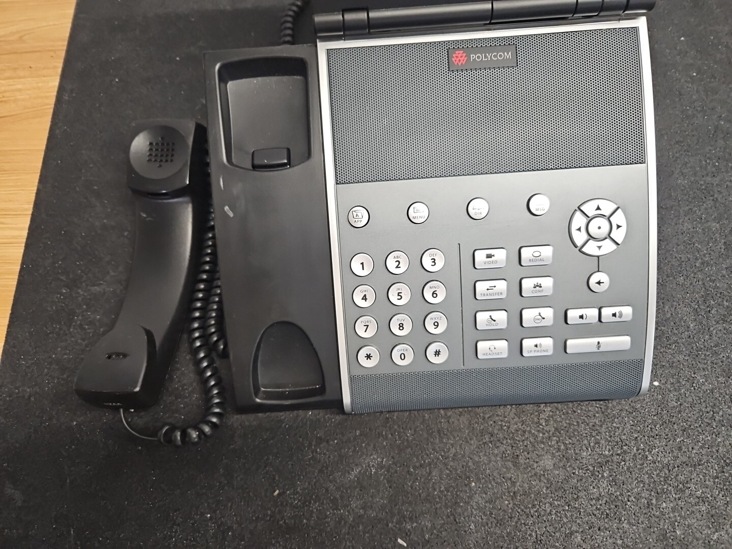 Polycom VVX 1500 IP Video Conference Phone w/ Handset & Cord