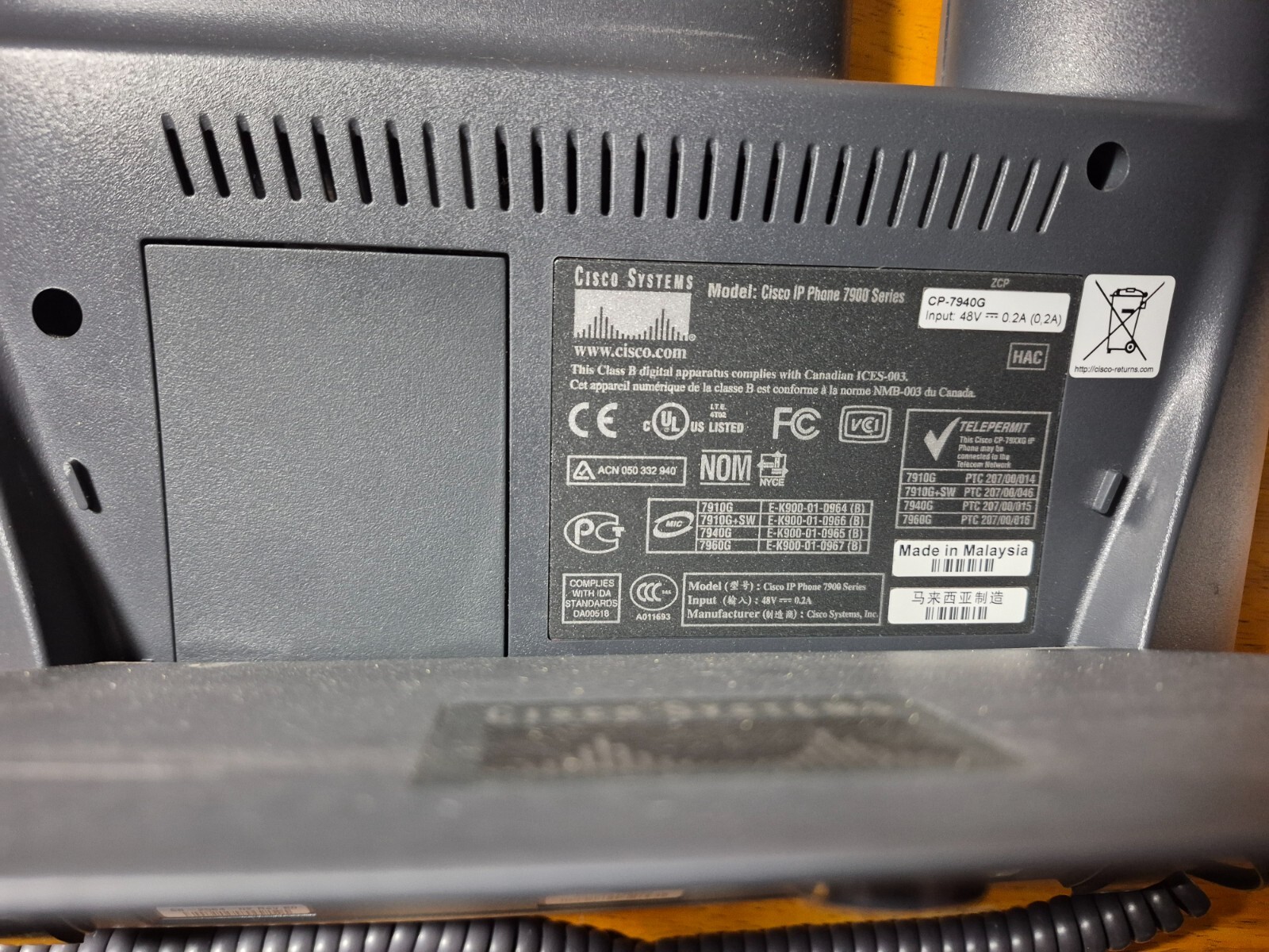 Cisco IP Phone 7940 Series Office Phone