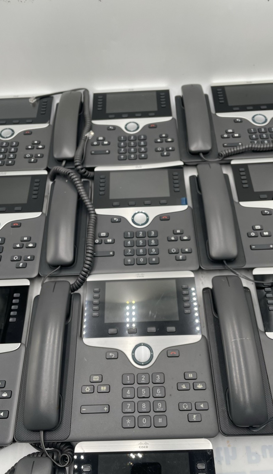 Cisco CP-8841 IP VoIP Desk Phones Stands PoE Business Lot Of 10