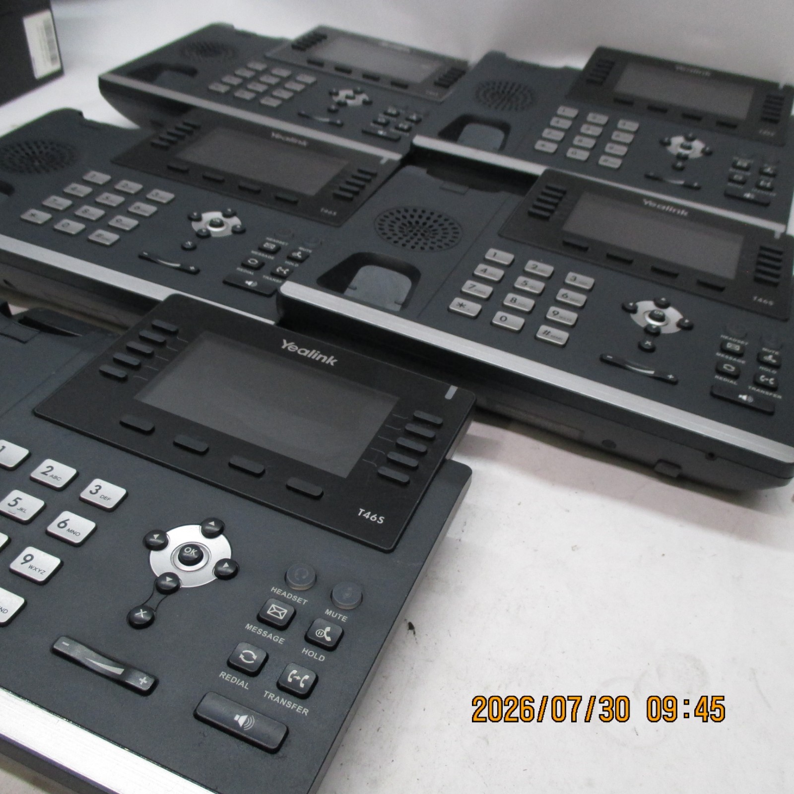 LOT-5 Yealink SIP-T46S ULTRA-ELEGANT GIGABIT IP DESK PHONE T5-D15