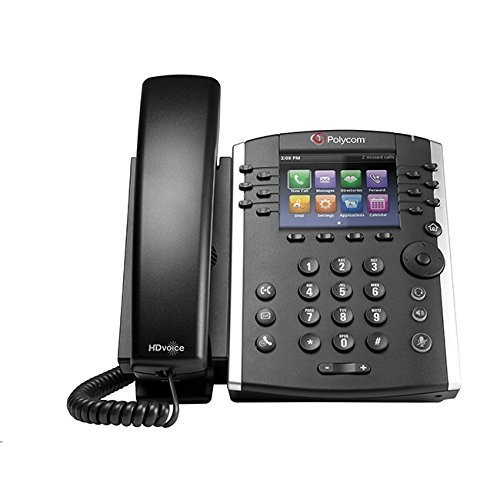 Polycom VVX 400 Series 12 Line Business Media VoIP Phone with Color Display