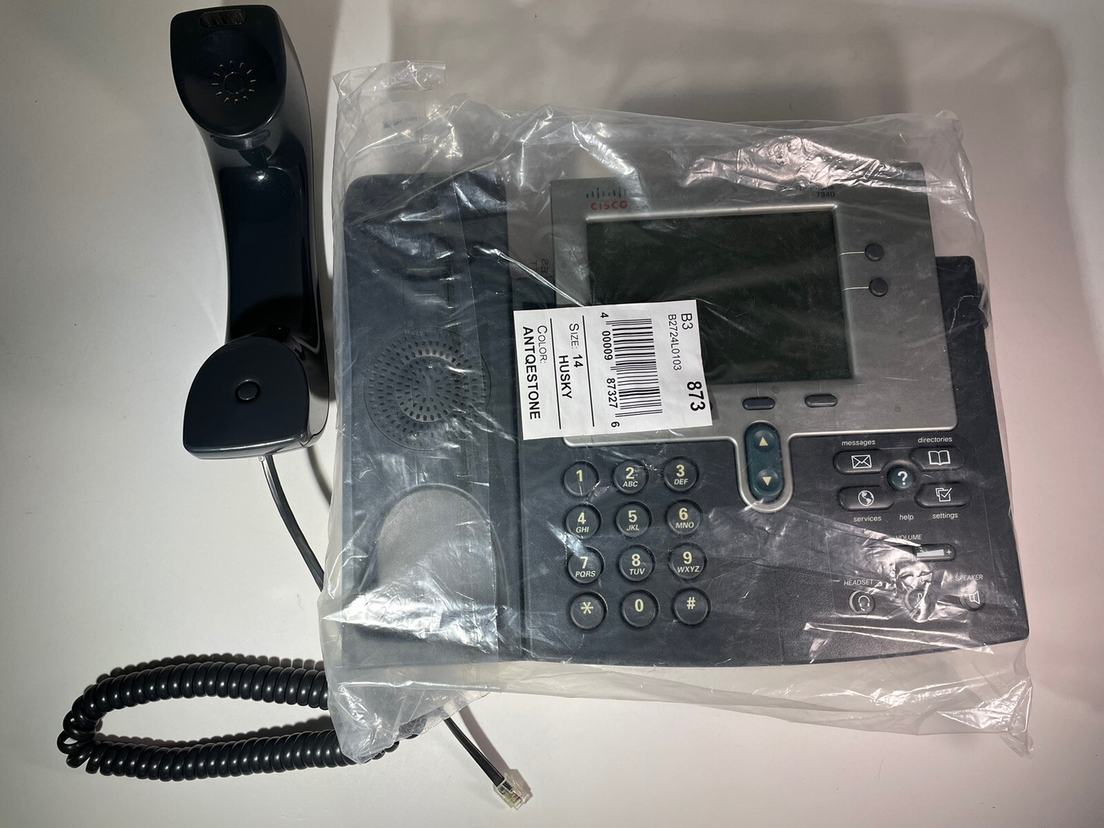 Cisco CP-7940G Unified VoIP Phone Speakerphone Base & Handset ONLY