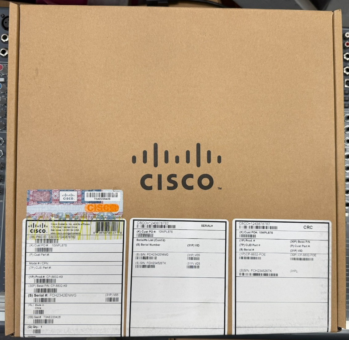 Cisco CP-8832-K9 IP Conference Phone With PoE Sealed