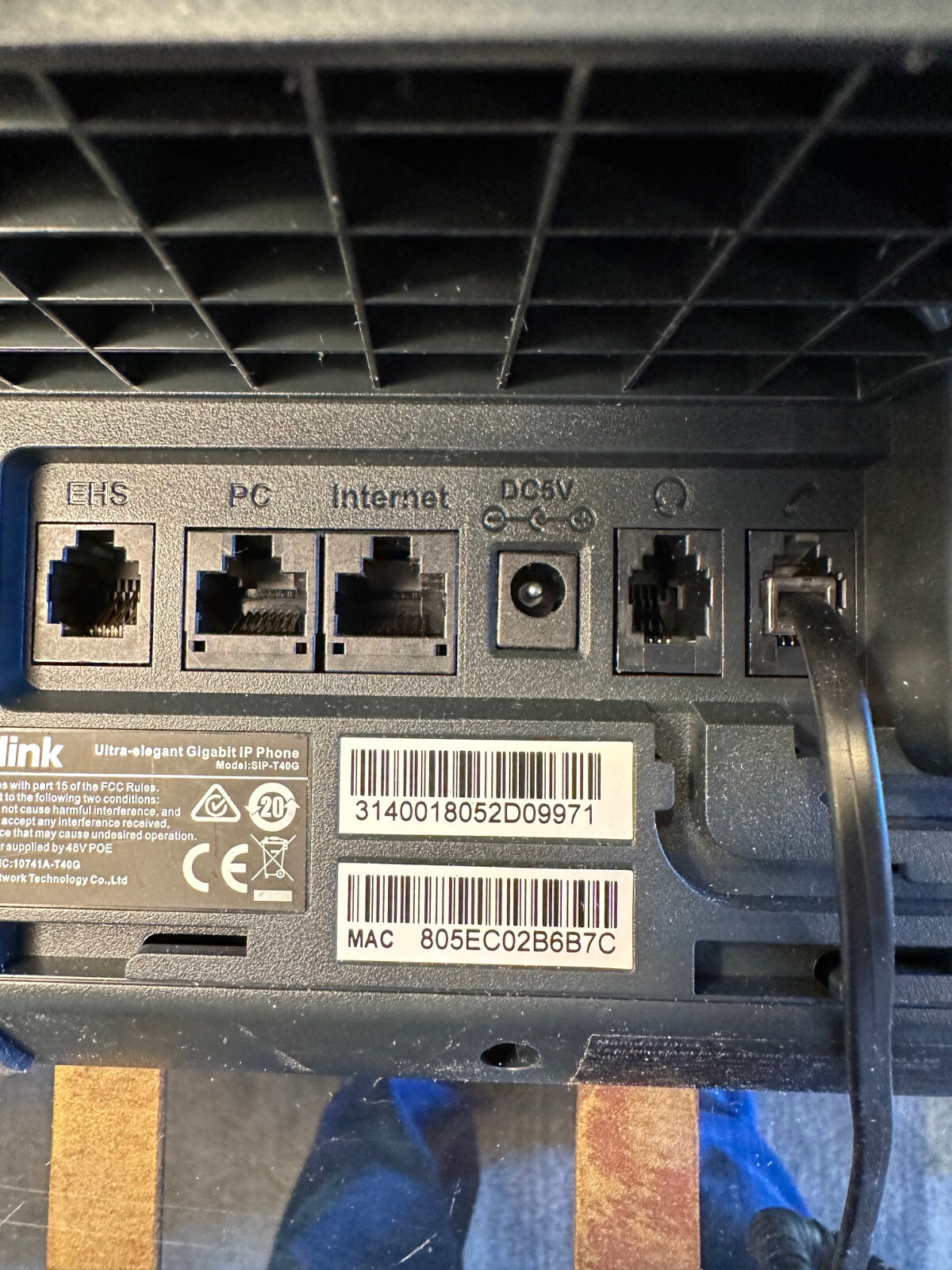 Yealink SIP-T40G IP Phone Used
