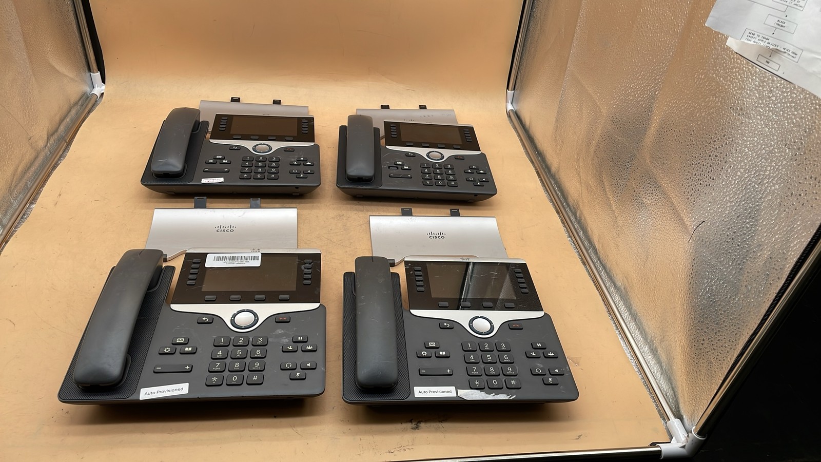 Cisco CP-8811 VoIP IP Phone Business Office Telephone Desktop Unit Lot of 4