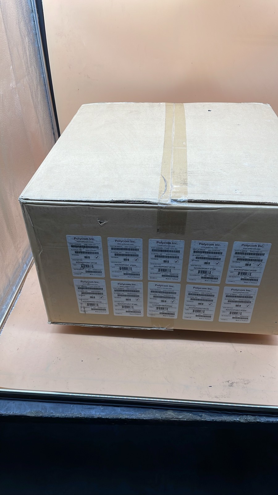 Polycom SoundPoint IP 330 VoIP Business Office Desk Phone Units Lot of 10