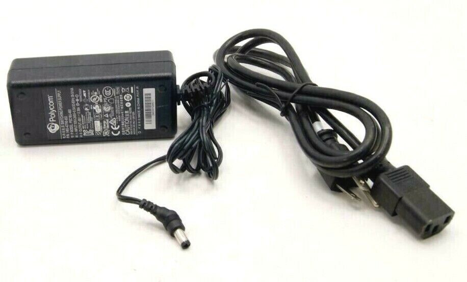 NEW OEM Power Supply 48V for Polycom VVX500 VVX411 VVX410 VVX311 VVX310 W/Cord