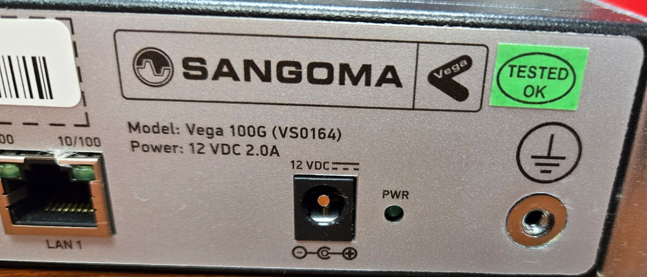 Sangoma Vega 100G 1 Port T1-E1 Digital Gateway VS0164 USED/AS-IS (no pwr cord)