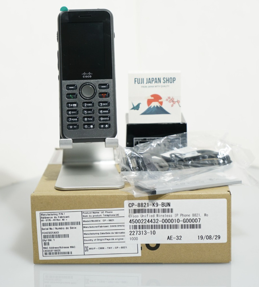 Cisco CP-8821-K9-BUN Unified Wireless IP Phone 8821 World Mode Bundle New