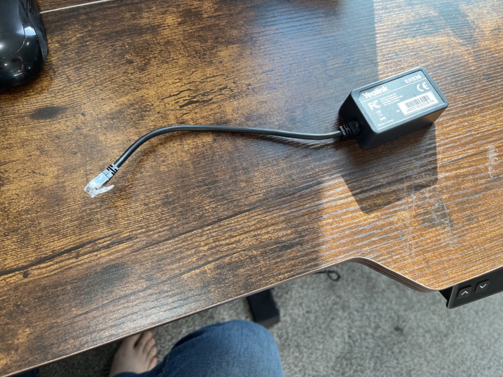 Yealink EHS36 Phone Wireless Headset Adapter – Black