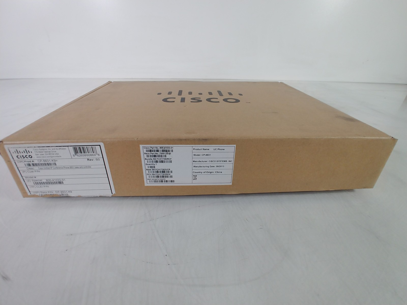 Cisco CP-8831-K9 Unified IP Conference Phone W/ MIC-WRLS Wireless Kit