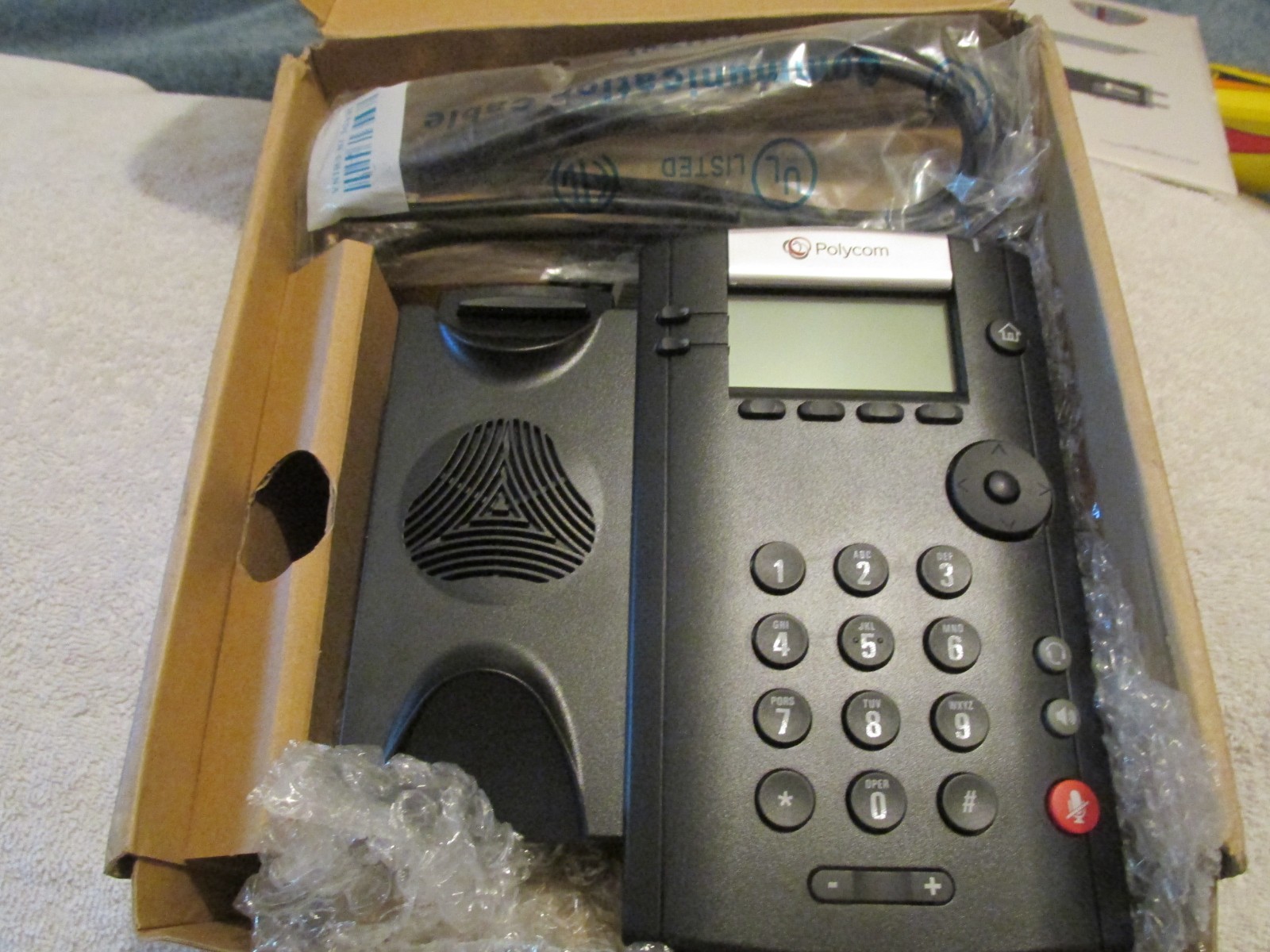 NEW (Open Box) Polycom 2201 VVX 201 Corded VoIP POE IP Phone Digital Telephone