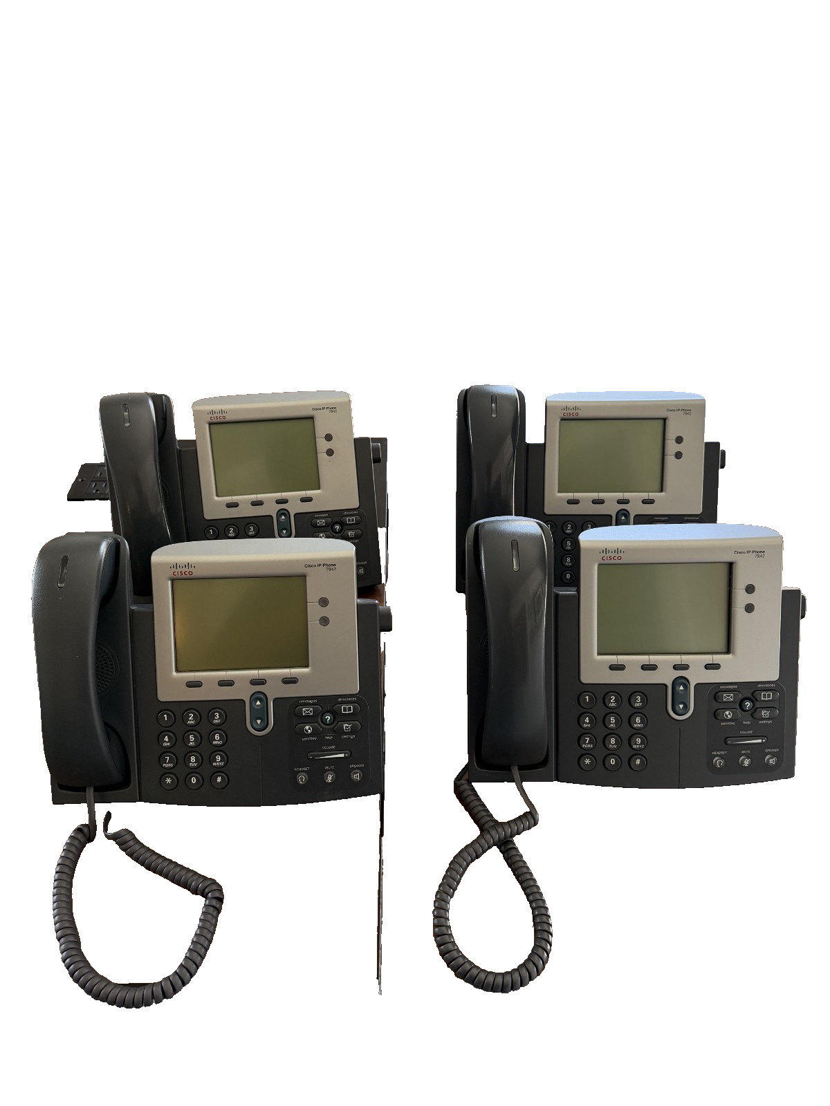 Cisco IP Phones Lot of 4 – 7942G VoIP Business Phones