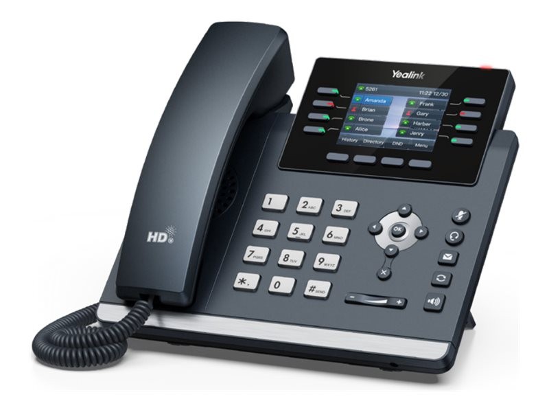 Yealink SIP-T44U VoIP phone with caller ID 5-way call capability 1301214