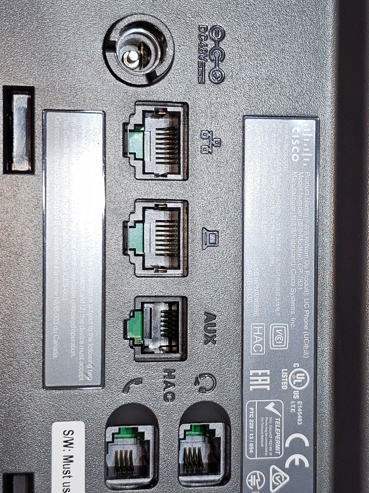 Lot of 2 Cisco IP Phones CP-7821 & 7841 Untested No Adapters 🖥️
