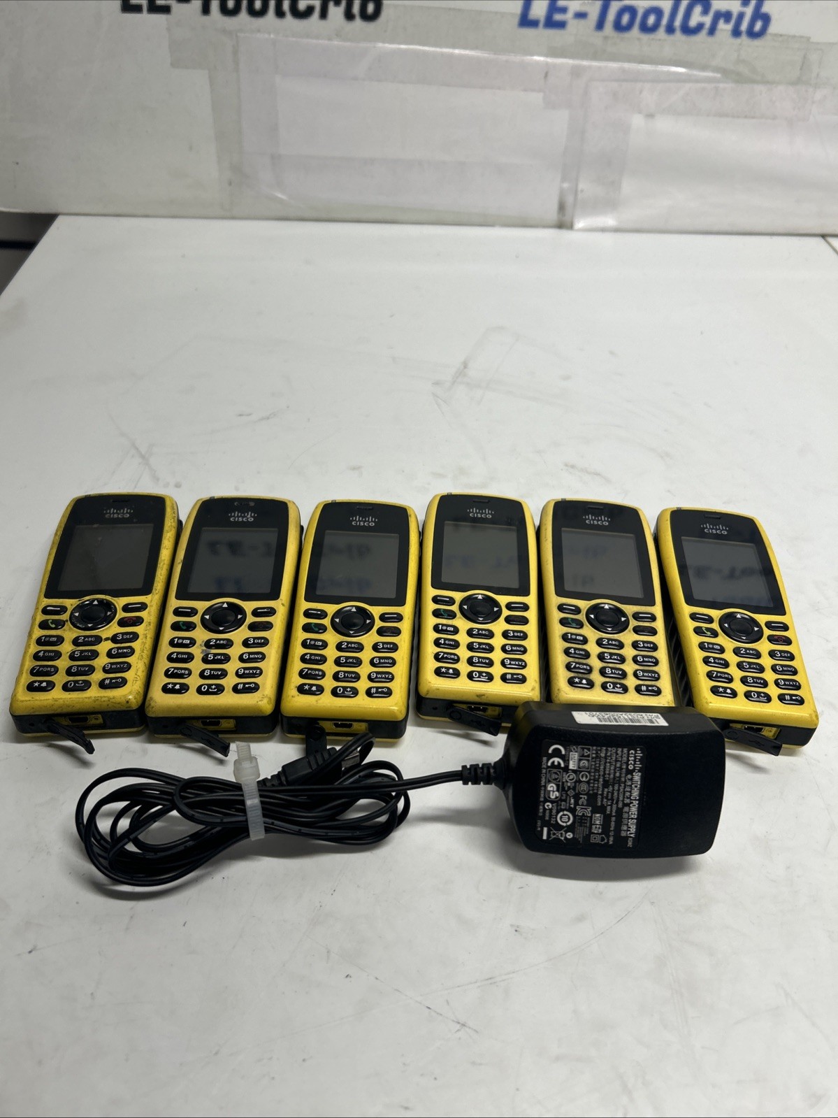 Lot Of 6 Cisco CP-7925G-EX-K9/74-7642-01 With 1 Charger X-165