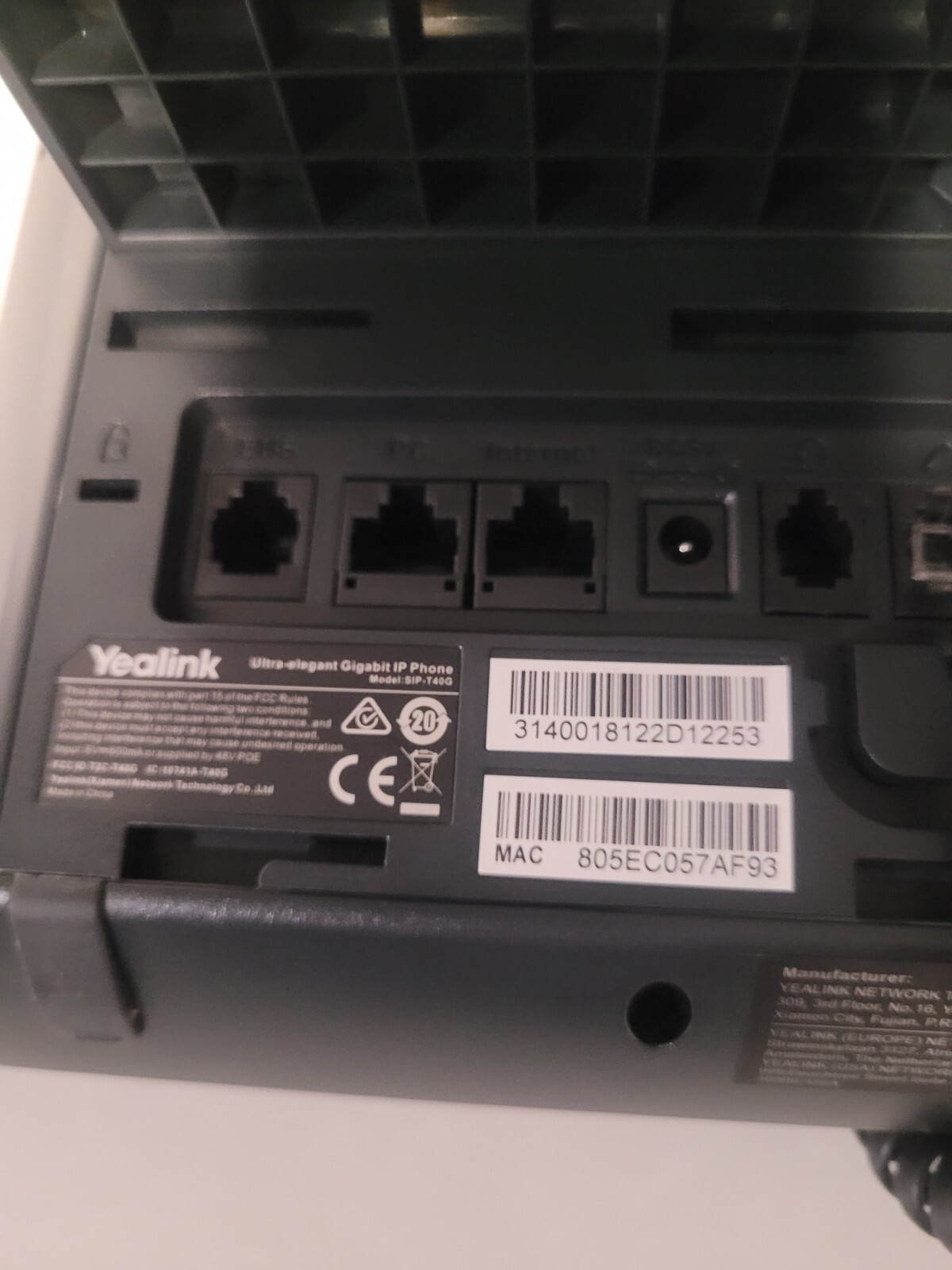 Yealink SIP-T40G – VoIP phone – 3-way call capability (lot of 6)power pack incl