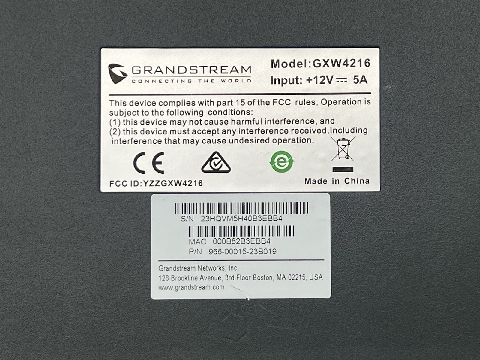 Grandstream GXW4216 Gigabit Gateway 16 Port FXS Analog to VoIP-No Power Supply