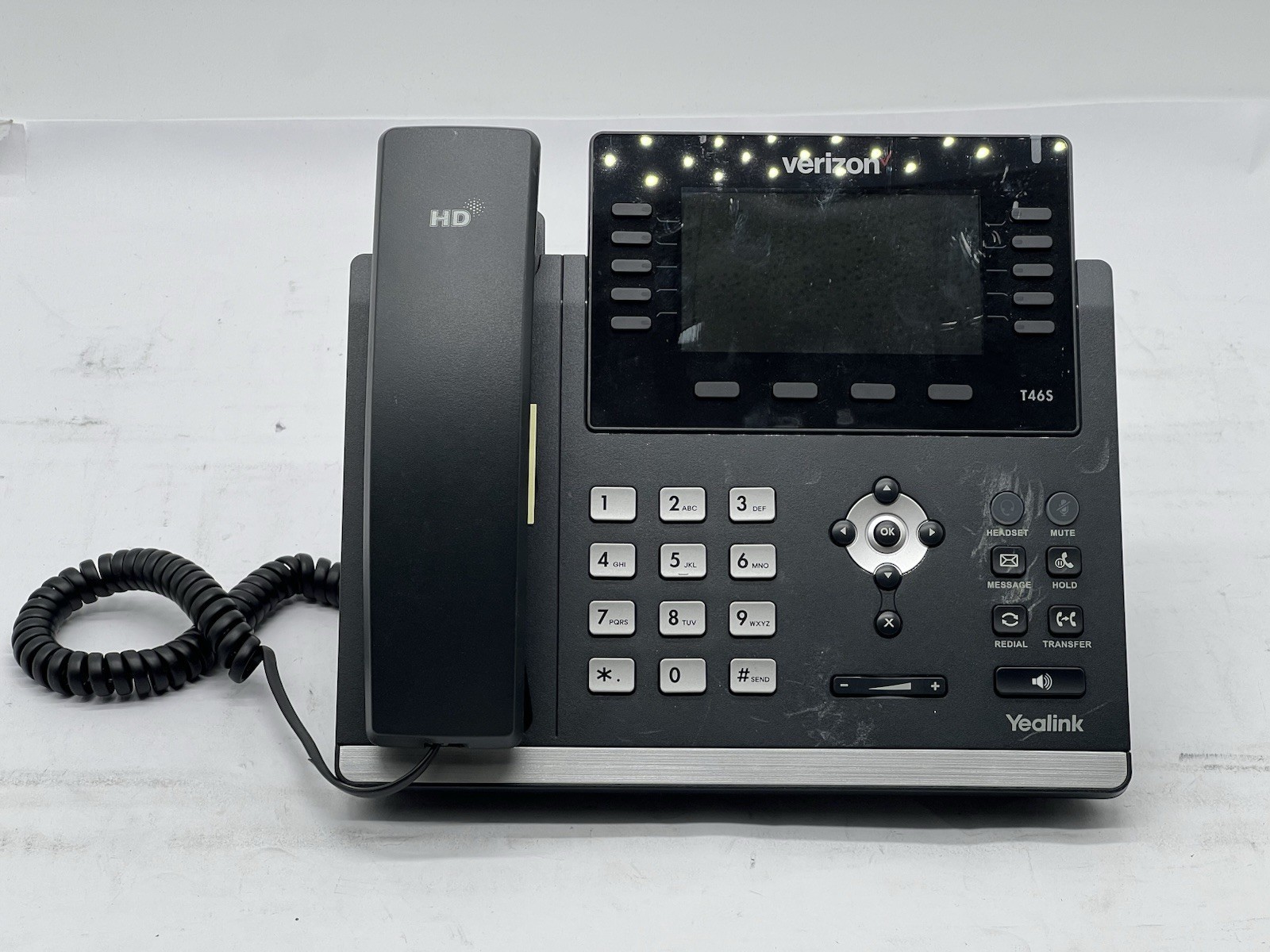 Lot of 15 Yealink SIP-T46S IP Phone with Headset & Stand