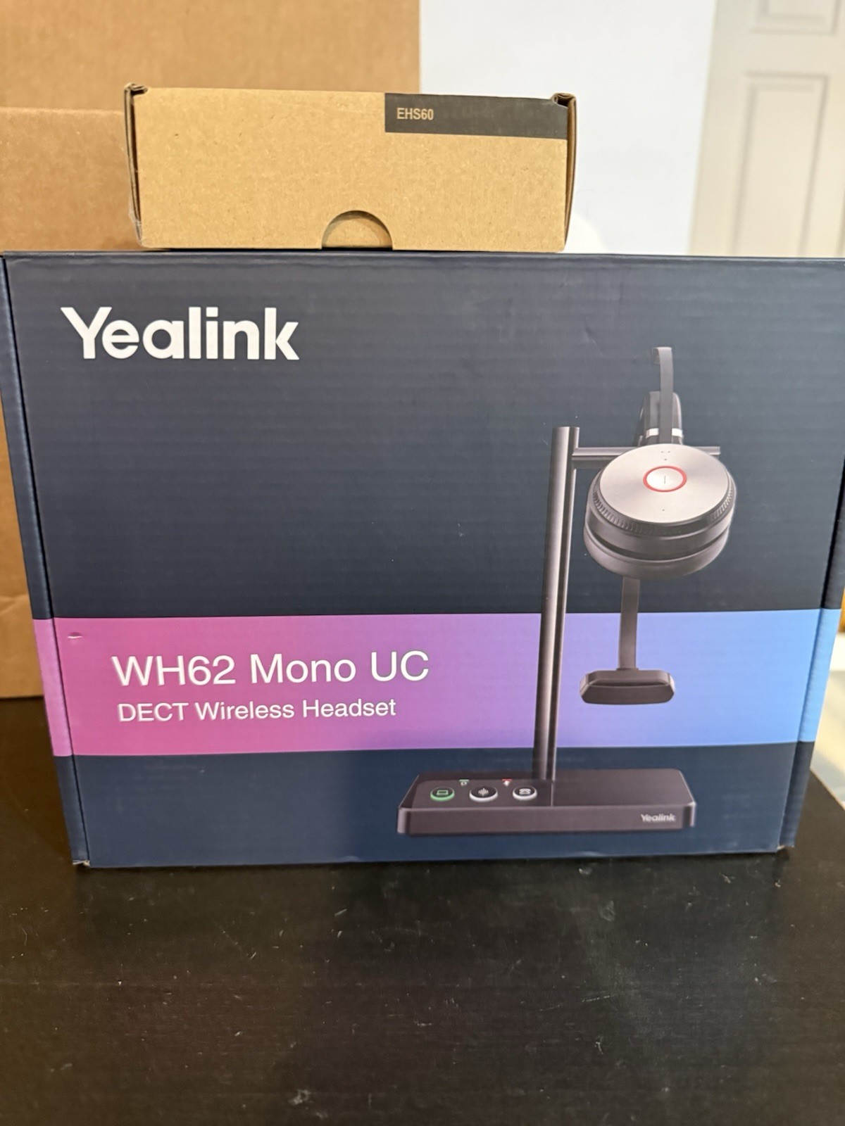 YEALINK WH62 Mono UC DECT Wireless Headset With EHS60 Adapter