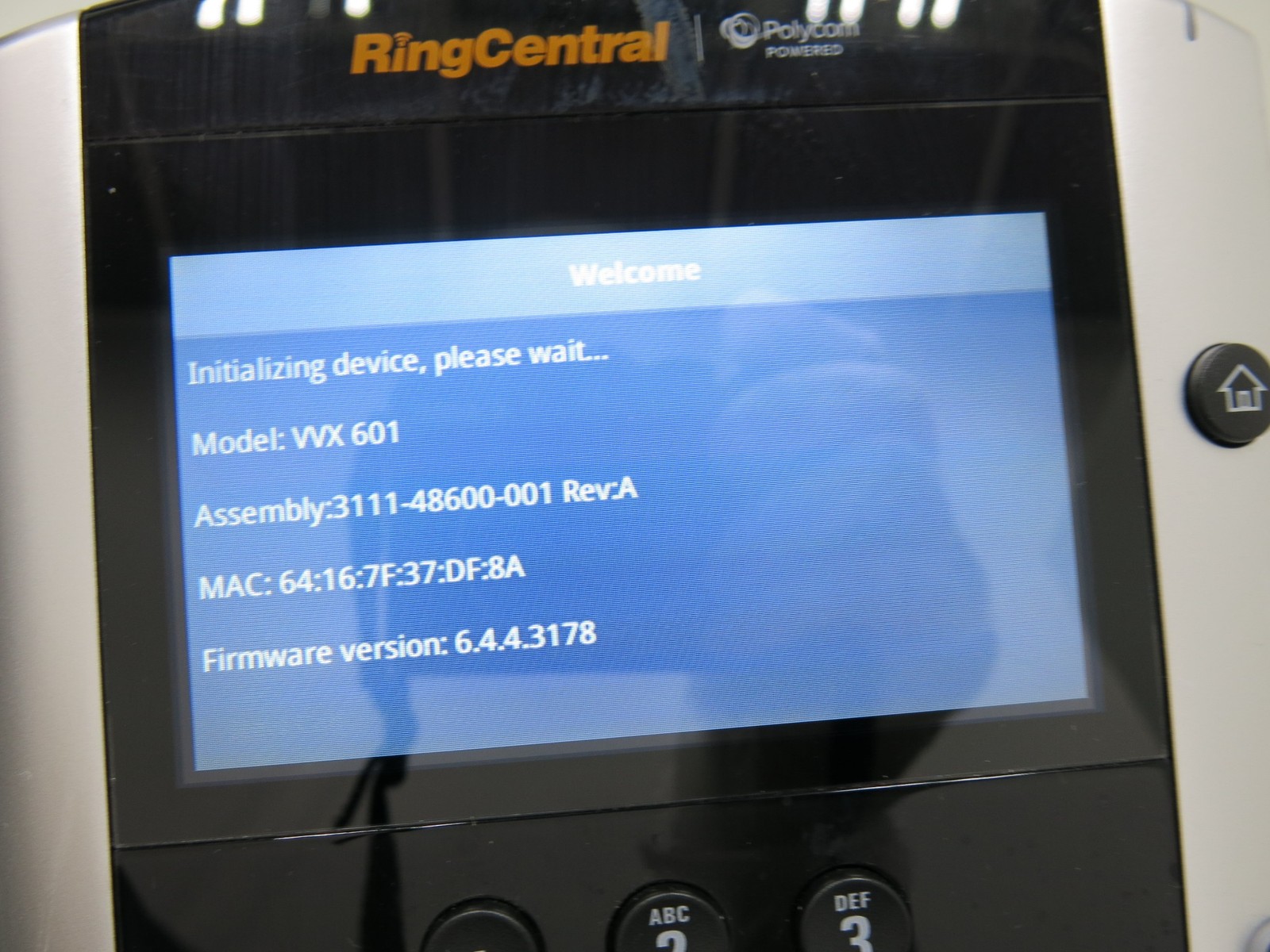Lot of 4 Polycom VVX 601 16 Line Gigabit VoIP Touchscreen Desk Phone