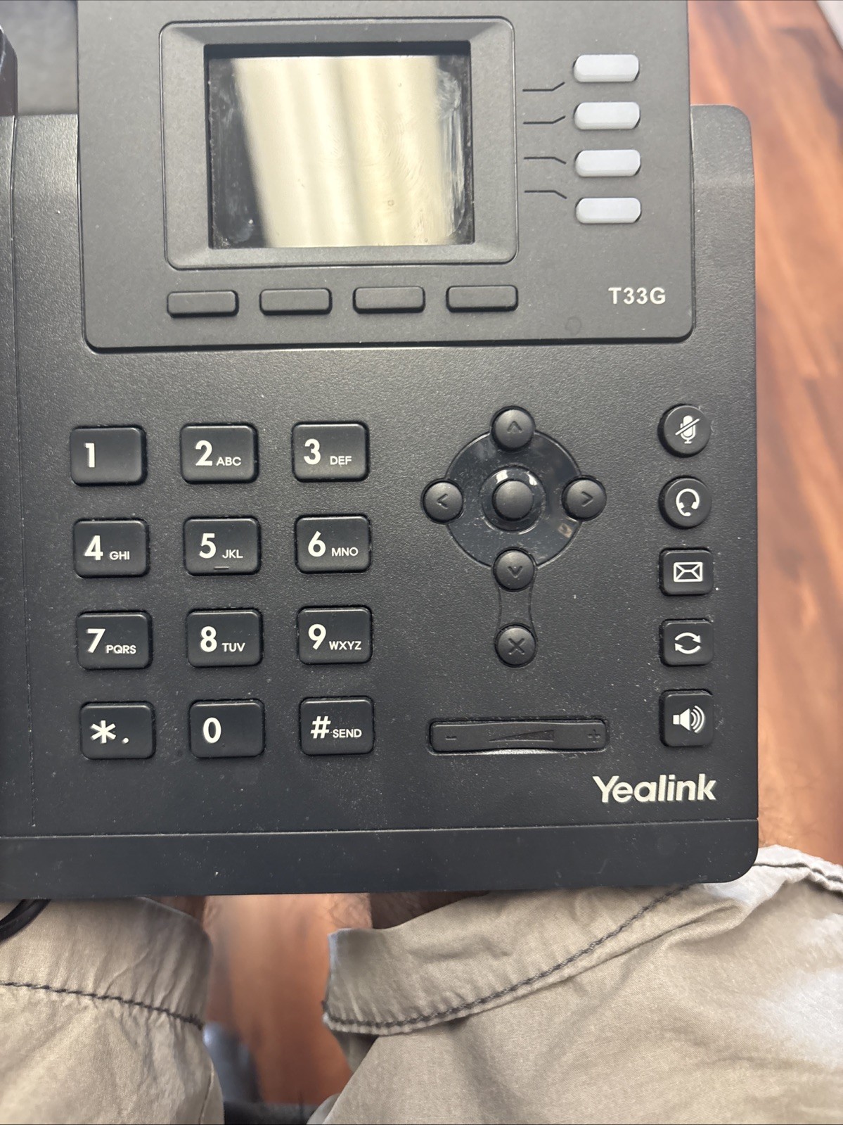 Yealink T33G IP Phone, 4 VoIP Accounts. 2.4-Inch Display. Dual-Port
