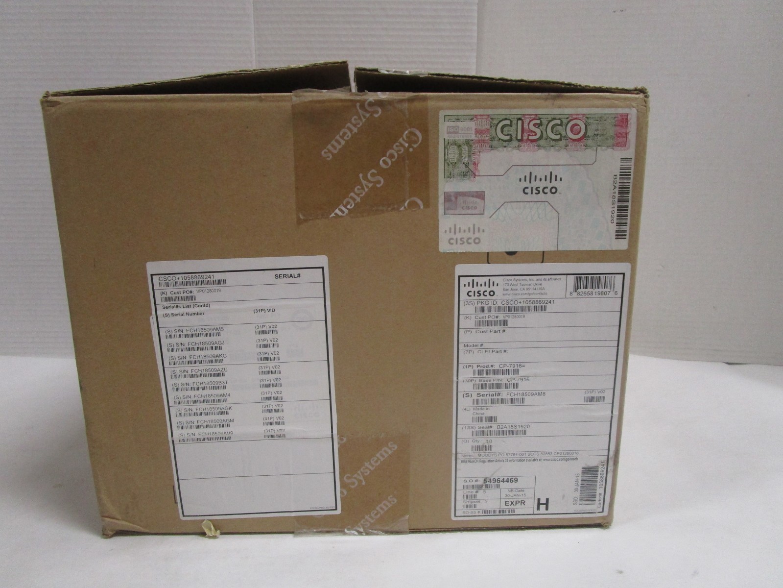 CISCO CP-7916 7916 12-Lines 4.3 inch LCD Key Expansion Module NEW LOT OF 10