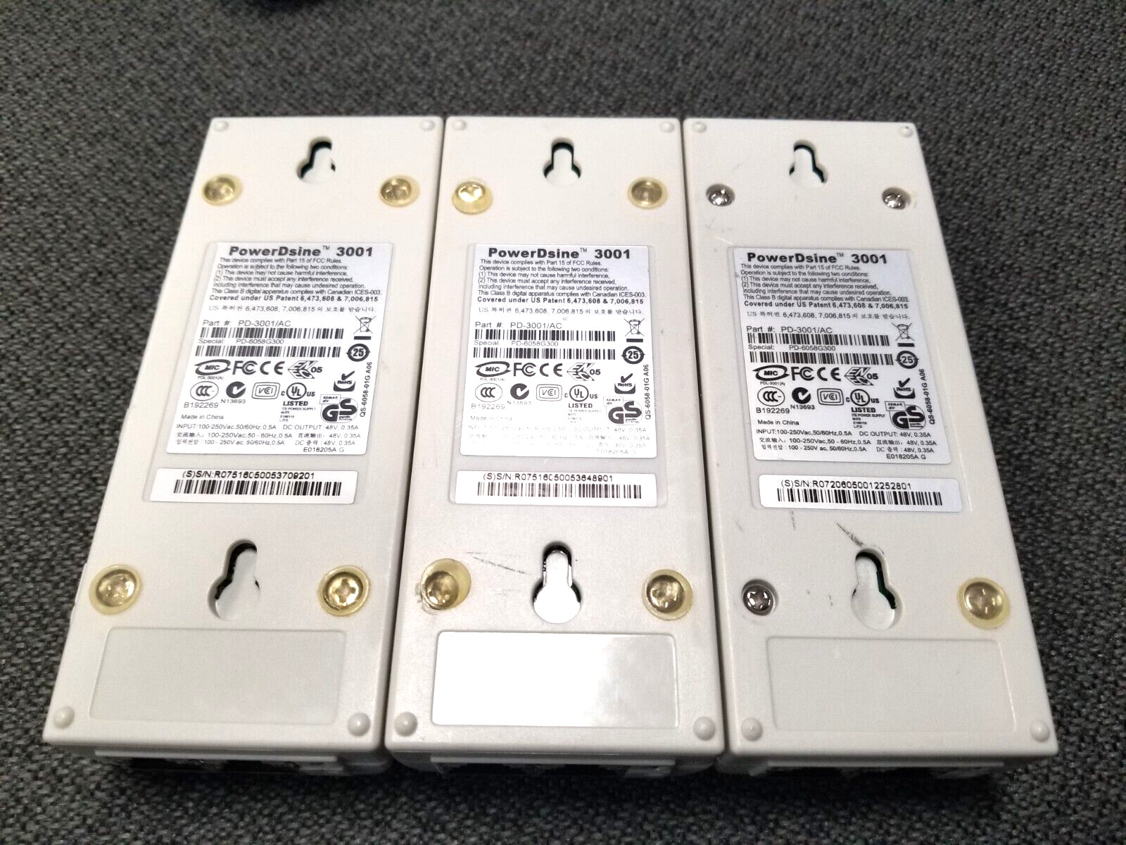 3X, ShoreTel PowerDsine PD-3001 PoE Injector for VOIP Phones