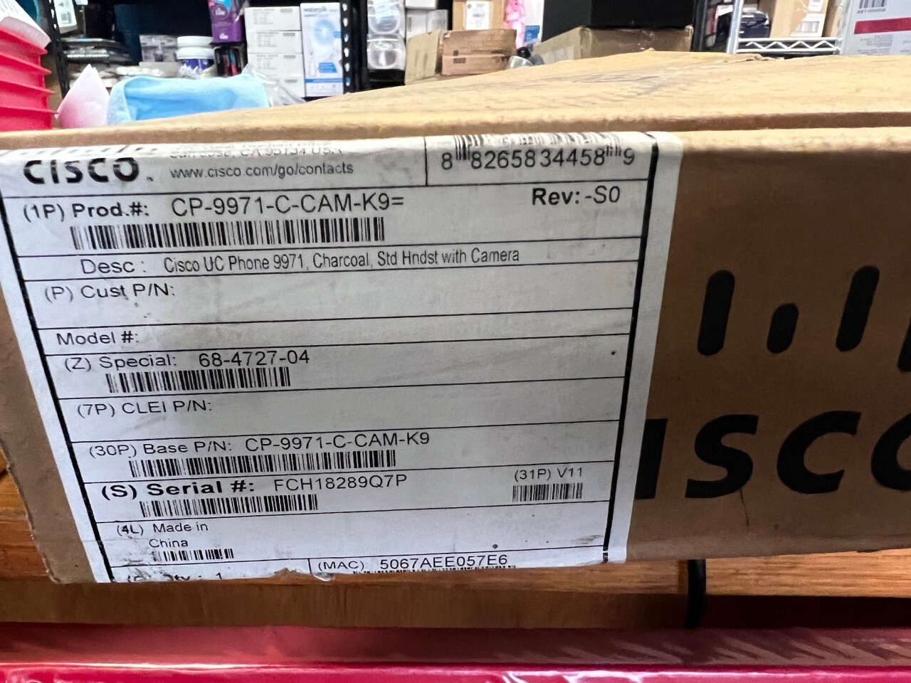 Cisco CP-9971-C-CAM-K9 Unified IP Phone – Black