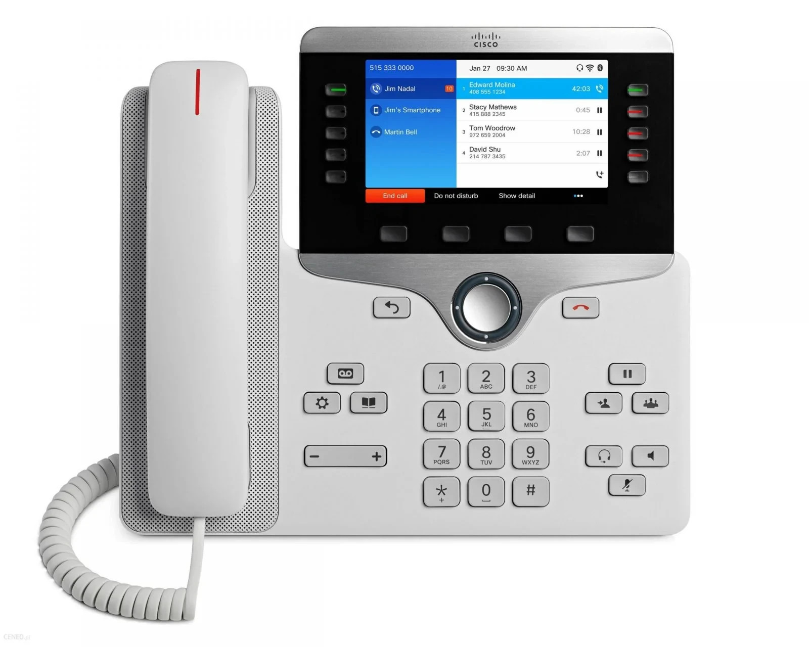 Cisco CP-8851-W VoIP IP Phone (WHT) Gigabit Ethernet PoE New Open Box H