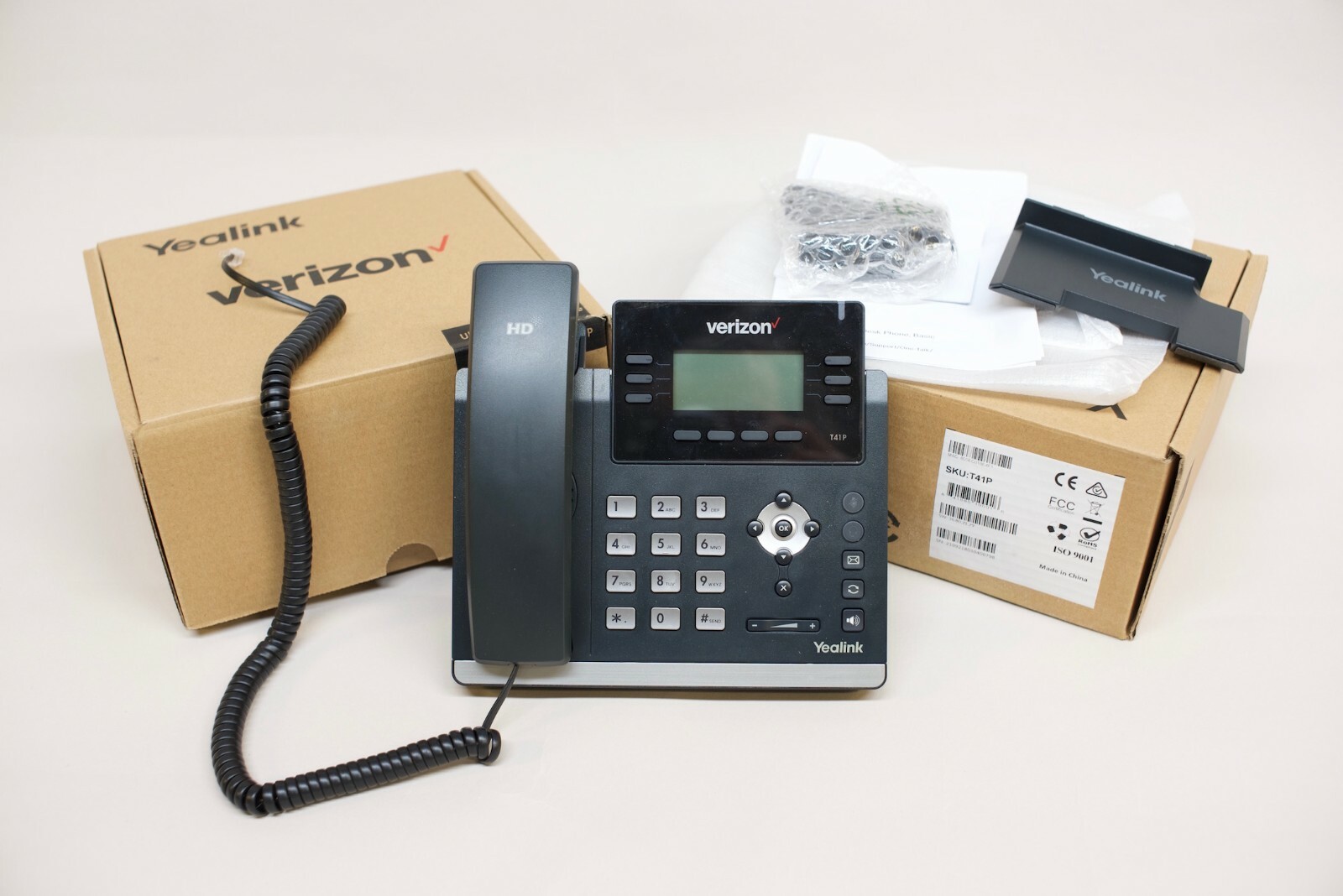 Yealink SIP-T41P Corded VoIP Desk Phone Upgraded Firmware NIB 22 available