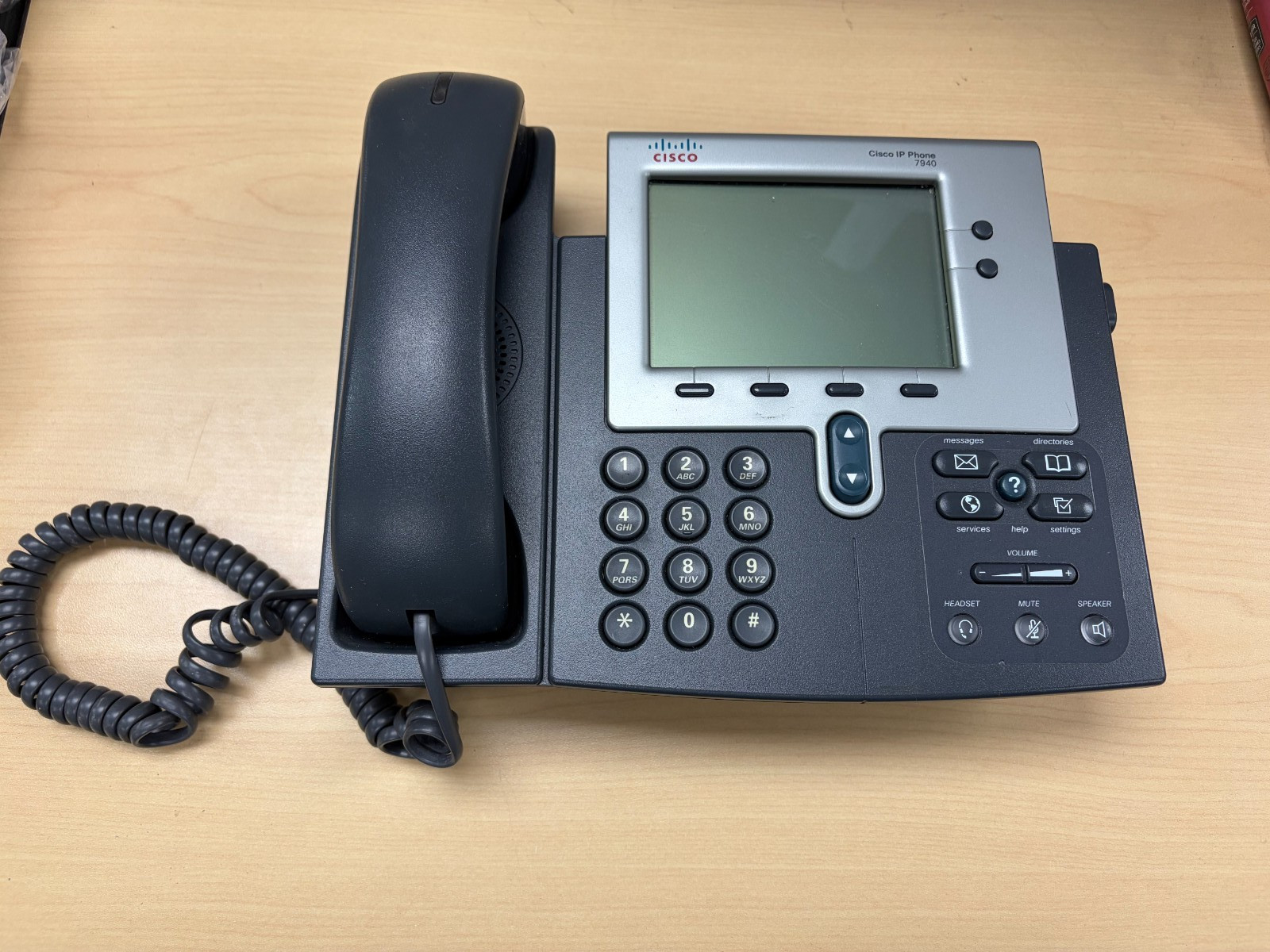 Lot of 7 Cisco CP-7940 VoIP IP Phone w/Speakerphone & Handset NO ADAPTER, used