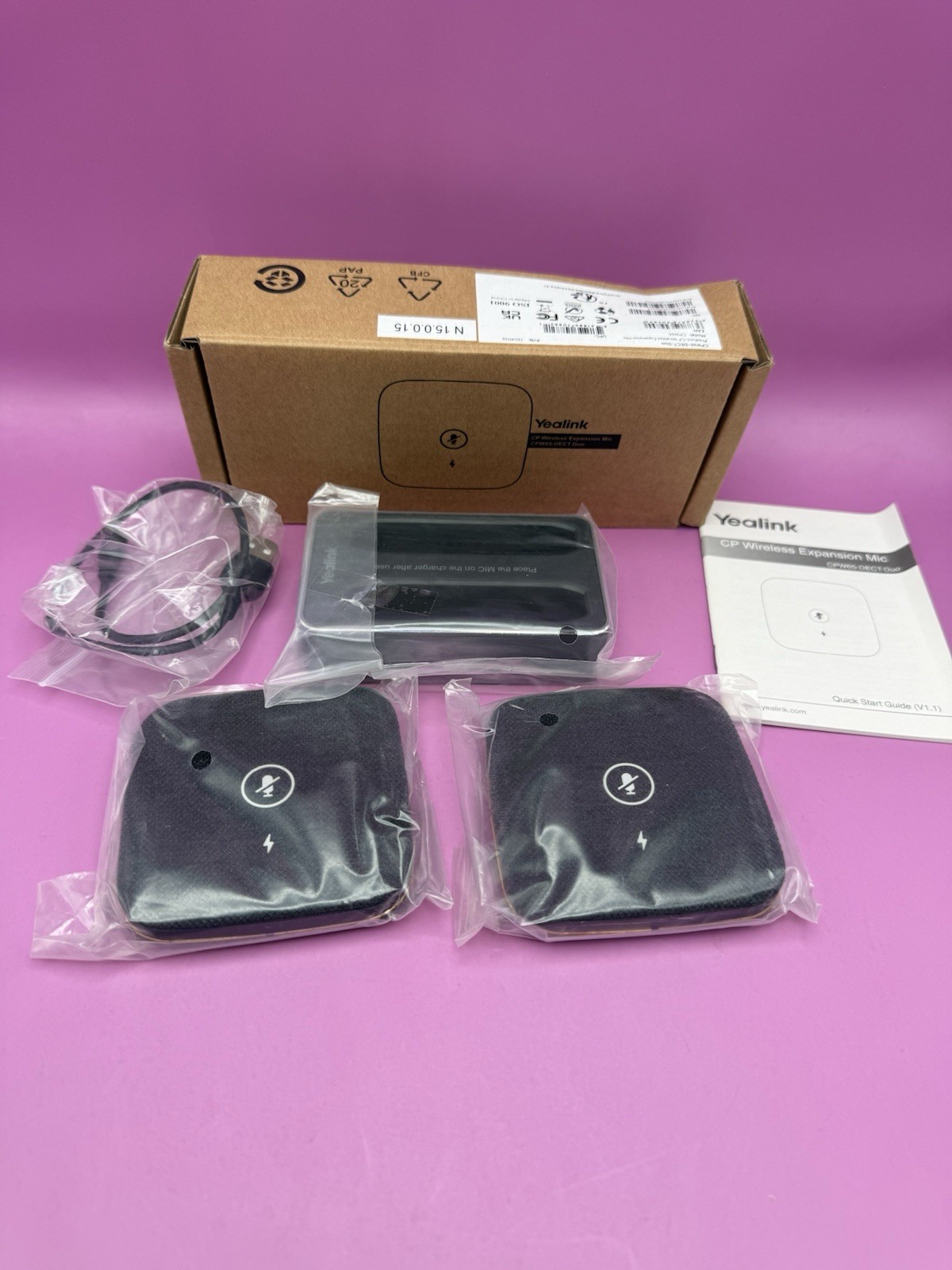 Yealink CP Wireless Expansion Mic CPW65-DECT-Duo Open Box