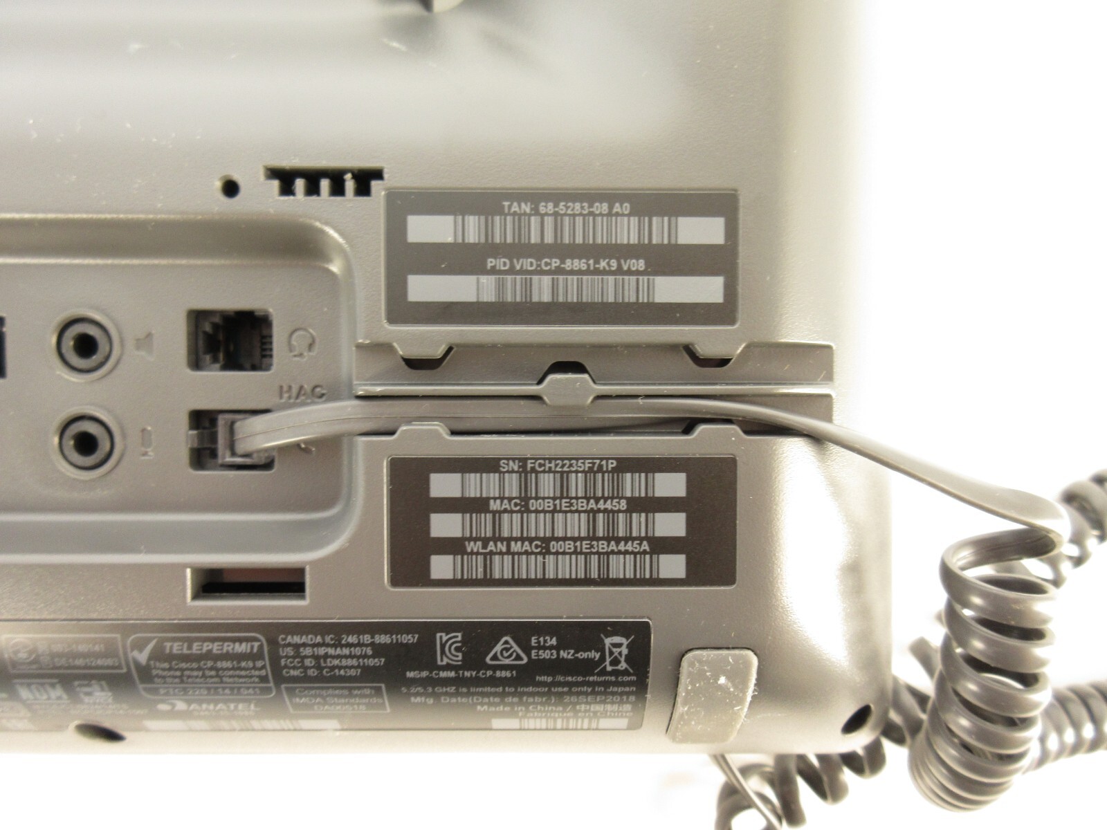 Cisco Business Class VoIP Phones CP-8861-K9 – Requires Cisco Communications IP