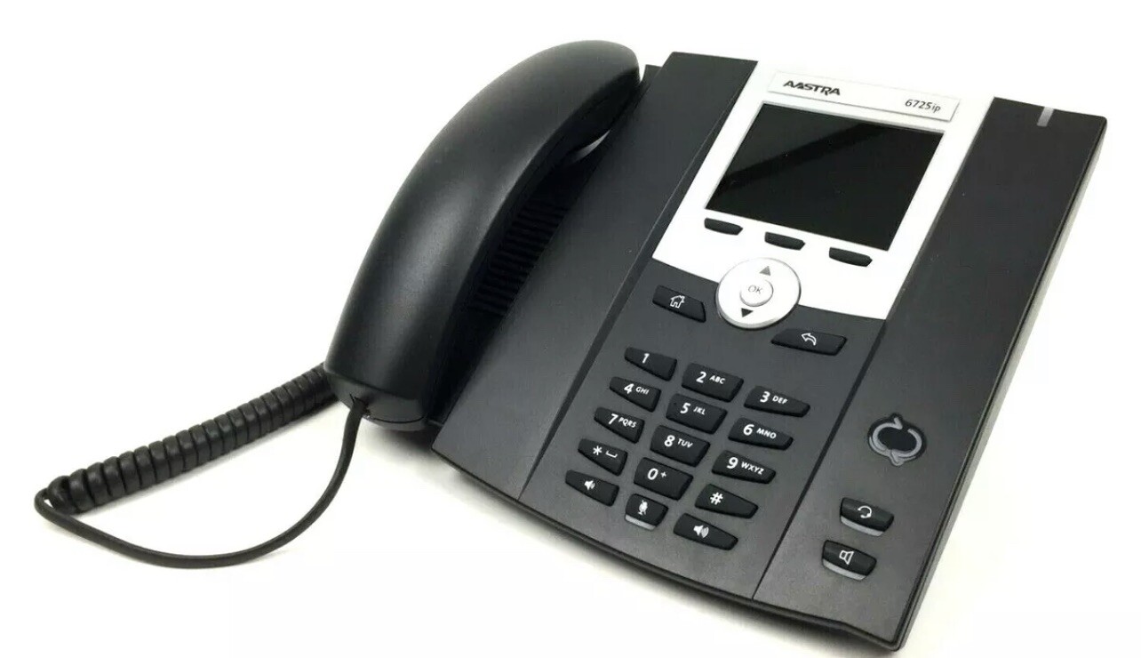 Aastra Mitel 6725ip VoIP PoE Microsoft Lync Business Office Lync SIP IP Phone