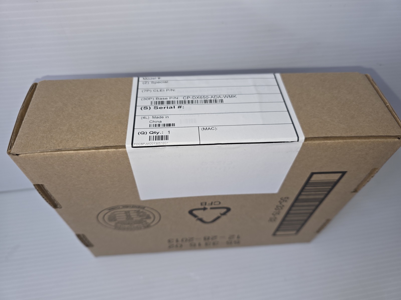 2 x Cisco CP-DX650-ADA-WMK Locking Wall Mount Kit for DX650 NEW