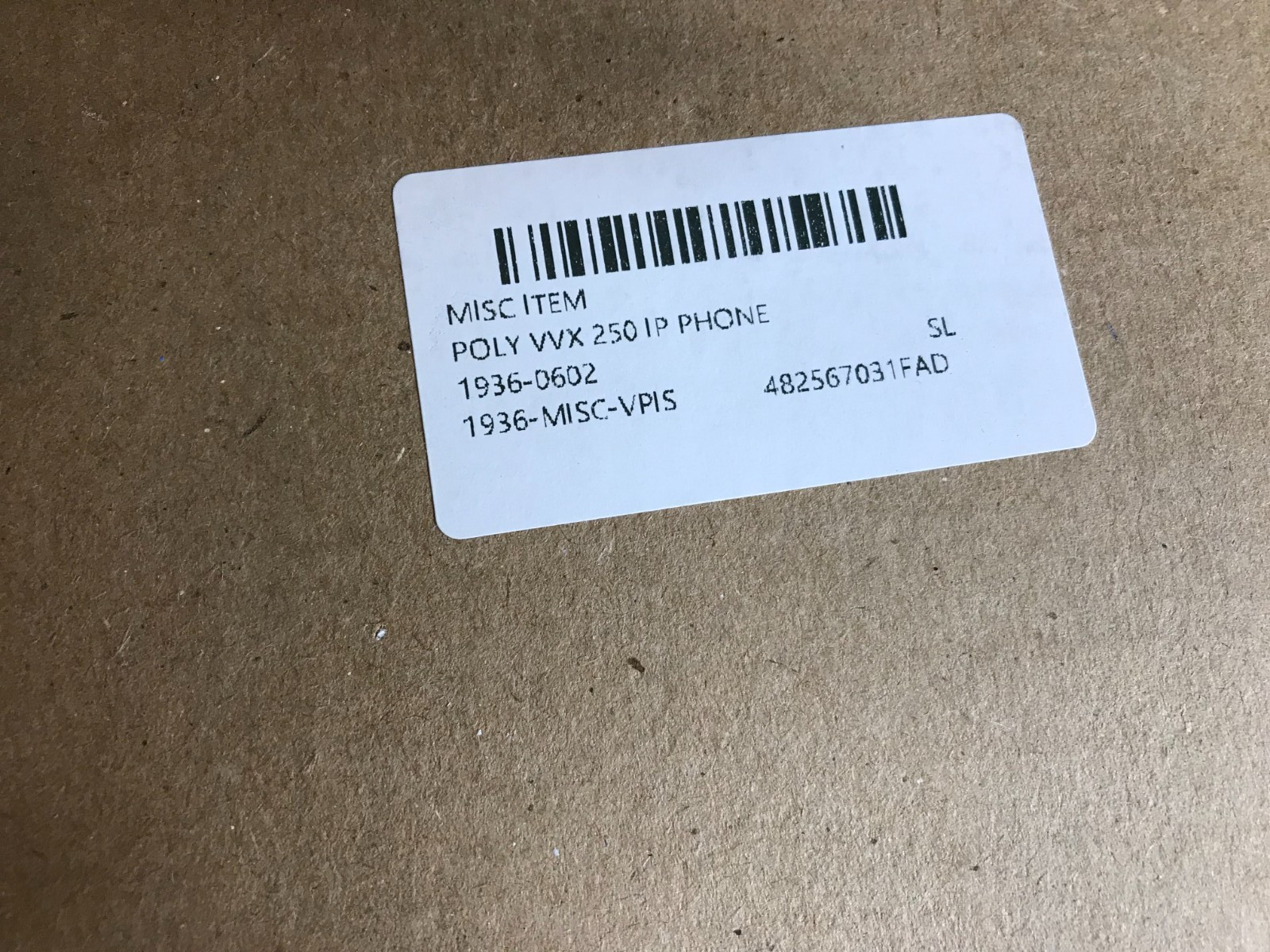 HP Poly VVX 250 12-Line Gigabit HD IP LCD Phone 2314-48820-001 NEW