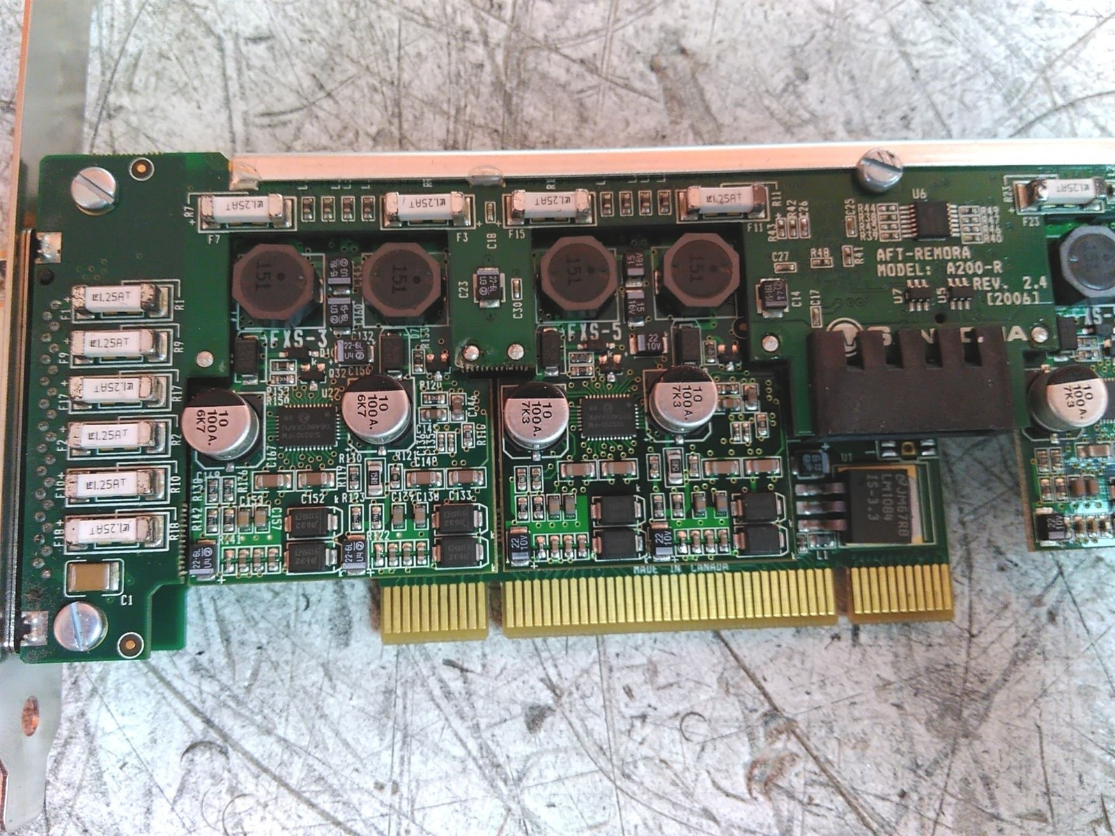 Sangoma AFT Base PCI w/ Sangoma A200-R 3x FXS-5 1x FXS-3 2x FXS-2